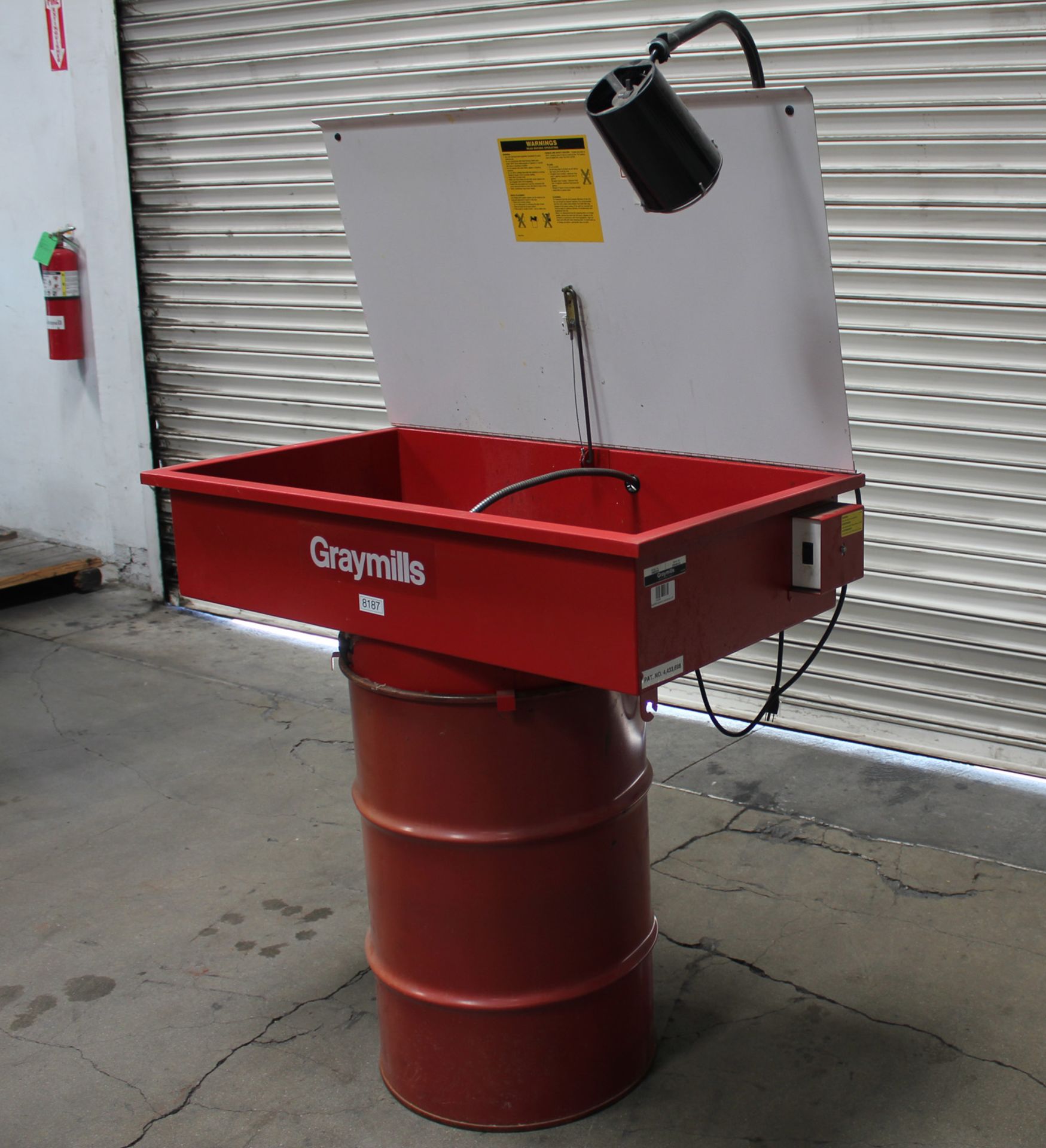 Graymills DMD236 Solvent 30 Gallon Drum Mount Manual Parts Washer 36" Wide - Located In: - Image 3 of 4