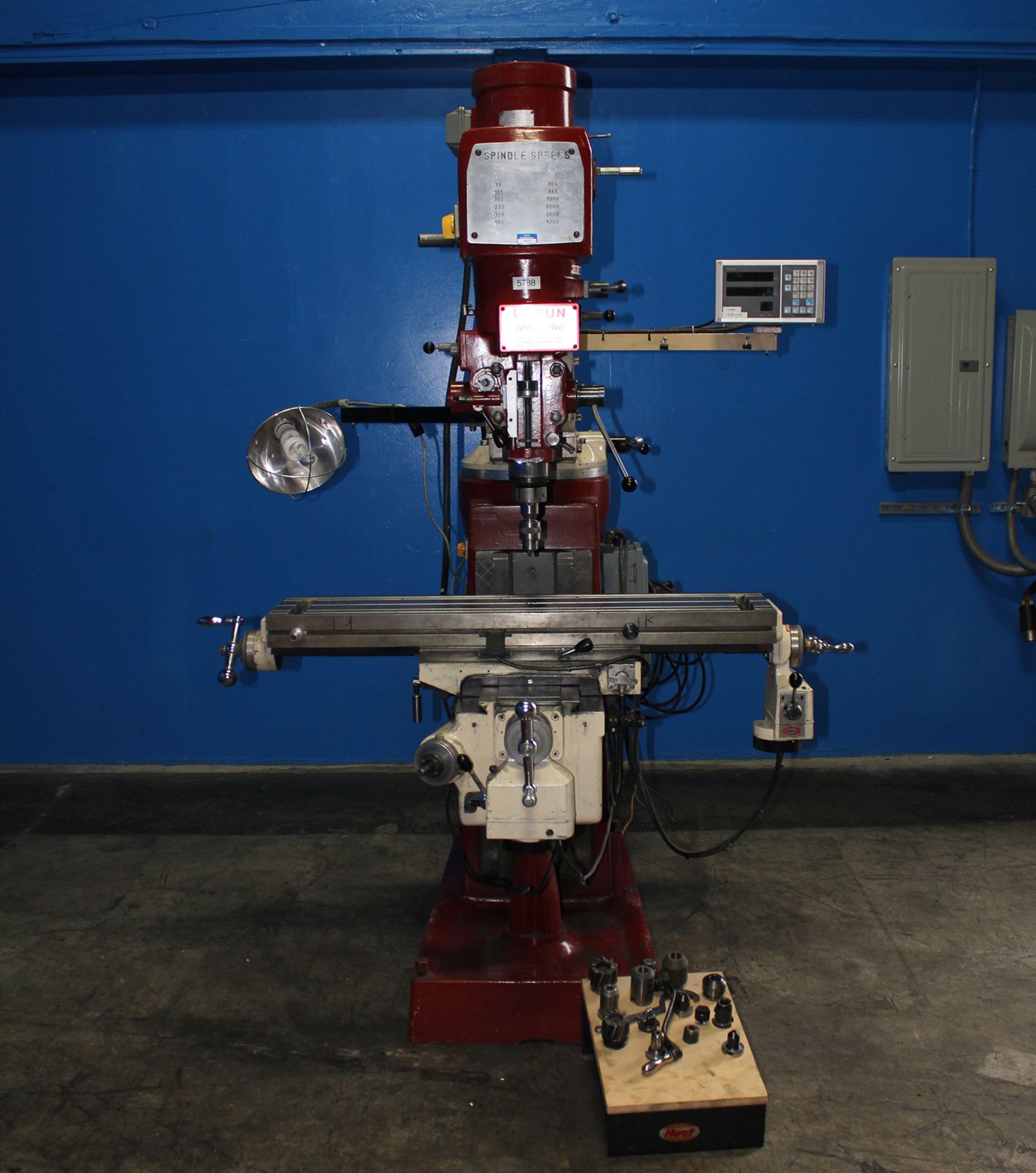 Lagun FTV1 Vertical Metal Milling Machine 9" x 42" Table 2HP w Digital Read Out - Located In: