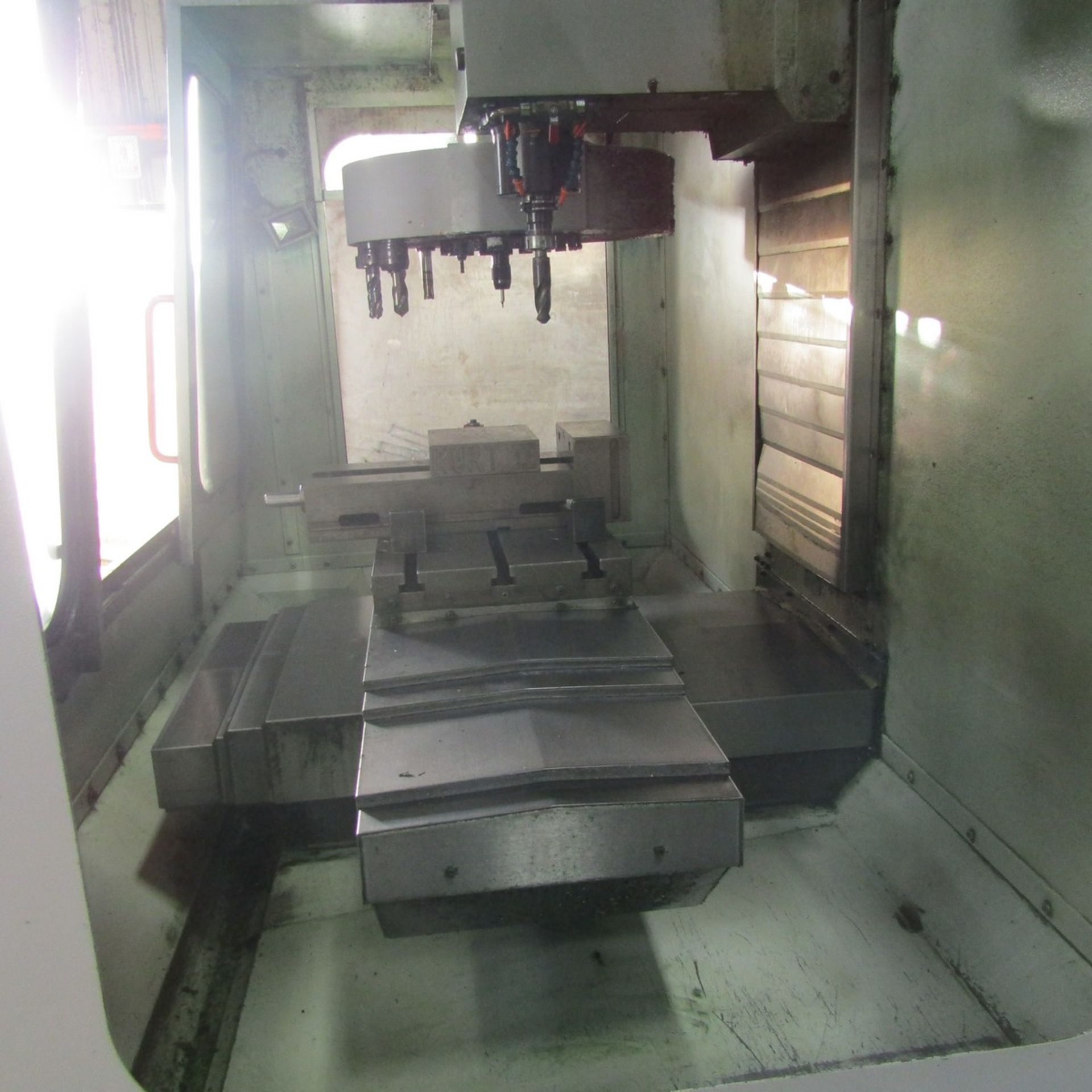 1995 Haas, Mdl: VF-1 Vertical Machining Center 20 ATC, 14" x 26" T-Slotted Table, 8" Kurt II Machine - Image 5 of 8