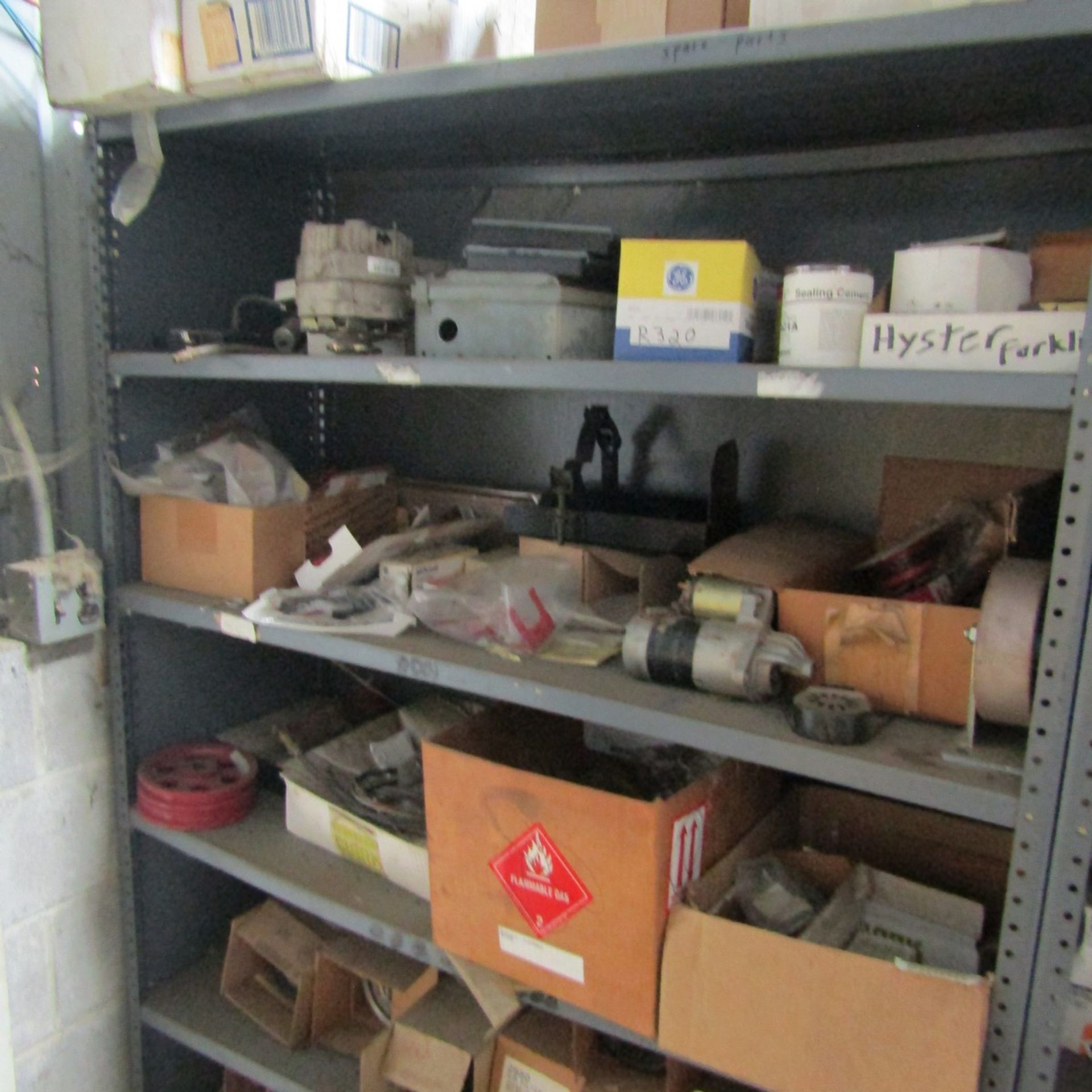 Shelving Units with Contents to Include 74" x 48", Pumps, Connectors, Plugs, Oil Filters, Fittings - Image 6 of 15