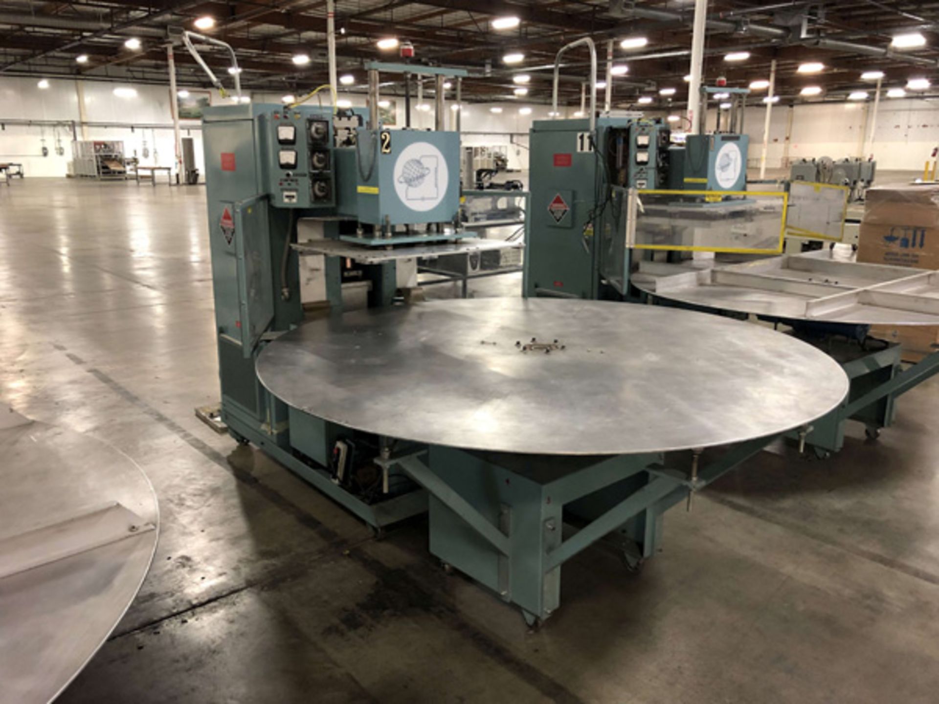 Cosmos 15 kW RF Sealer w/ 7' Diameter Turntable, Upper Heated Platen: 25" L to R, 18" F to B, Bottom - Image 2 of 13