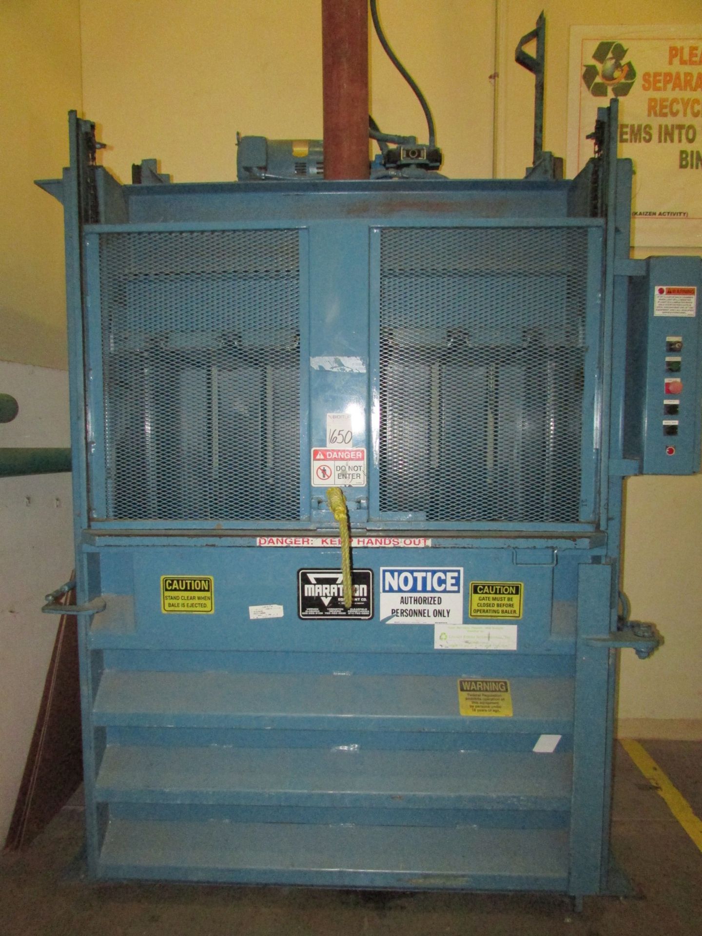 Marathon Vertical Baler, Mdl: V-6030HD, 30" x 60" x 42", Located In Huntington Park, CA (8315) - Image 2 of 6