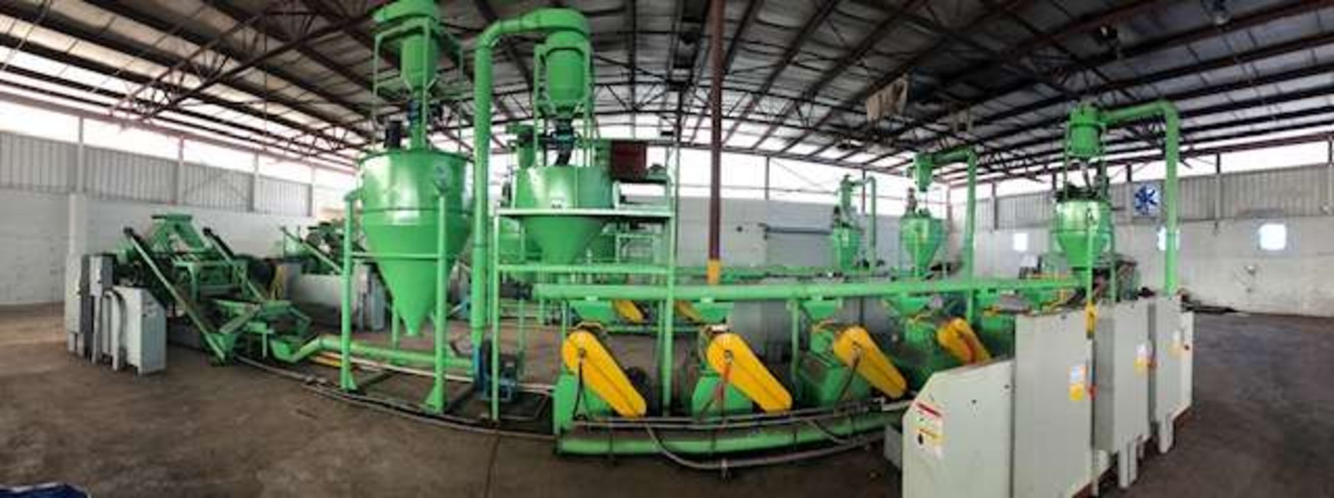 2014 Jiangyin Jinall International Trade Co. Tire Recycling Line Bidding on lots 10-24. Lines will