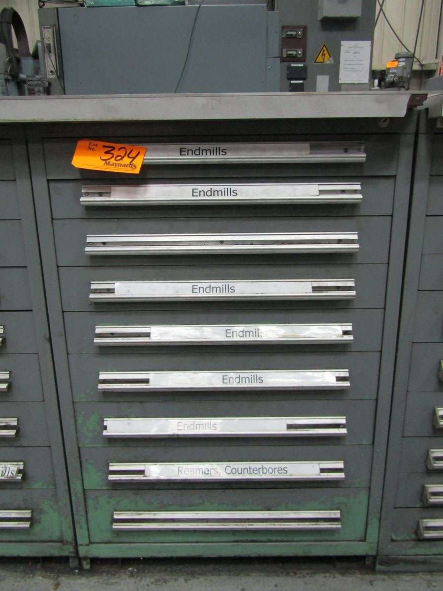 Stanley Vidmar Heavy Duty 9-Drawer Parts Cabinet