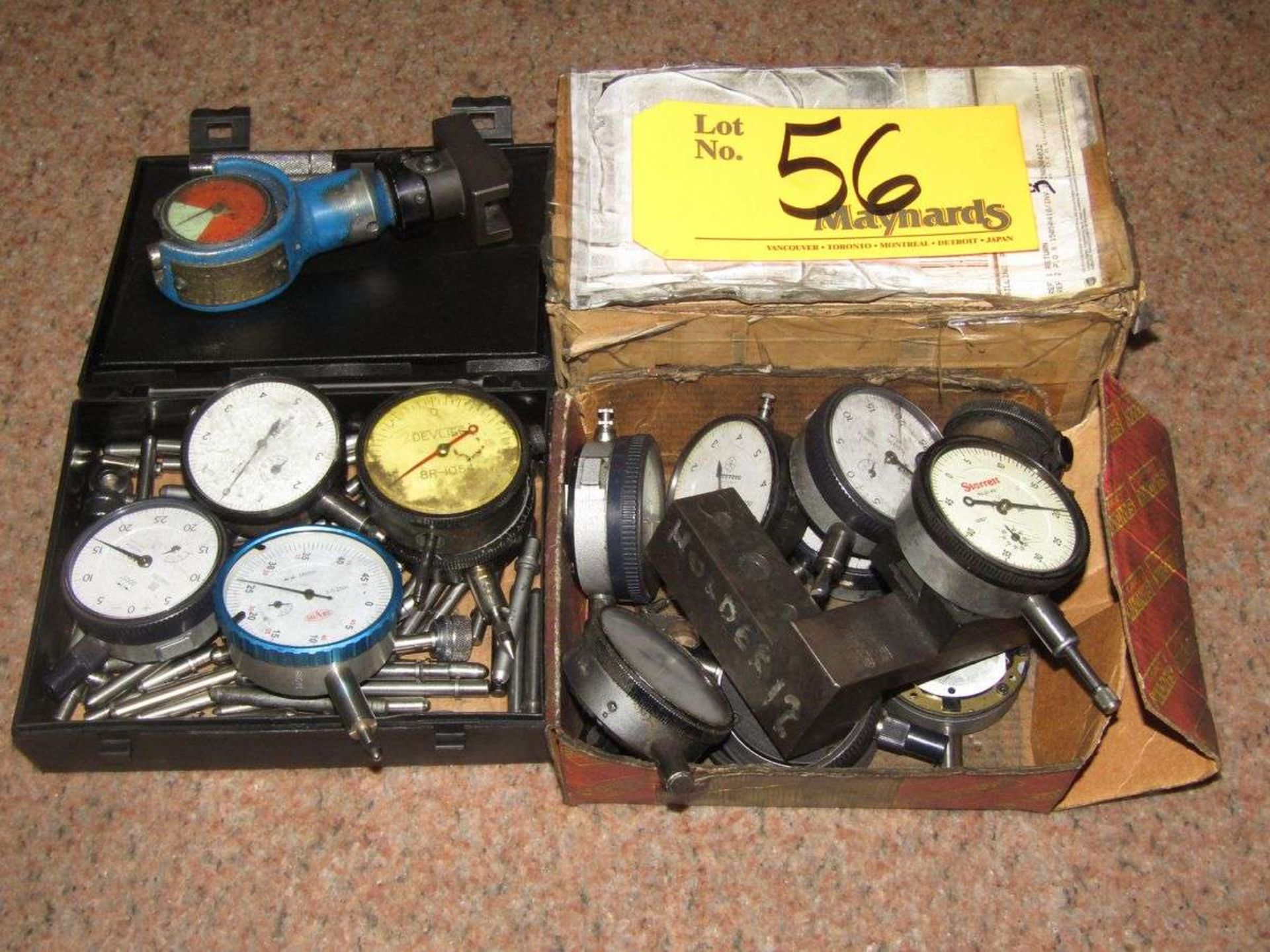 Lot of Assorted Dial Indicators & Spare Parts