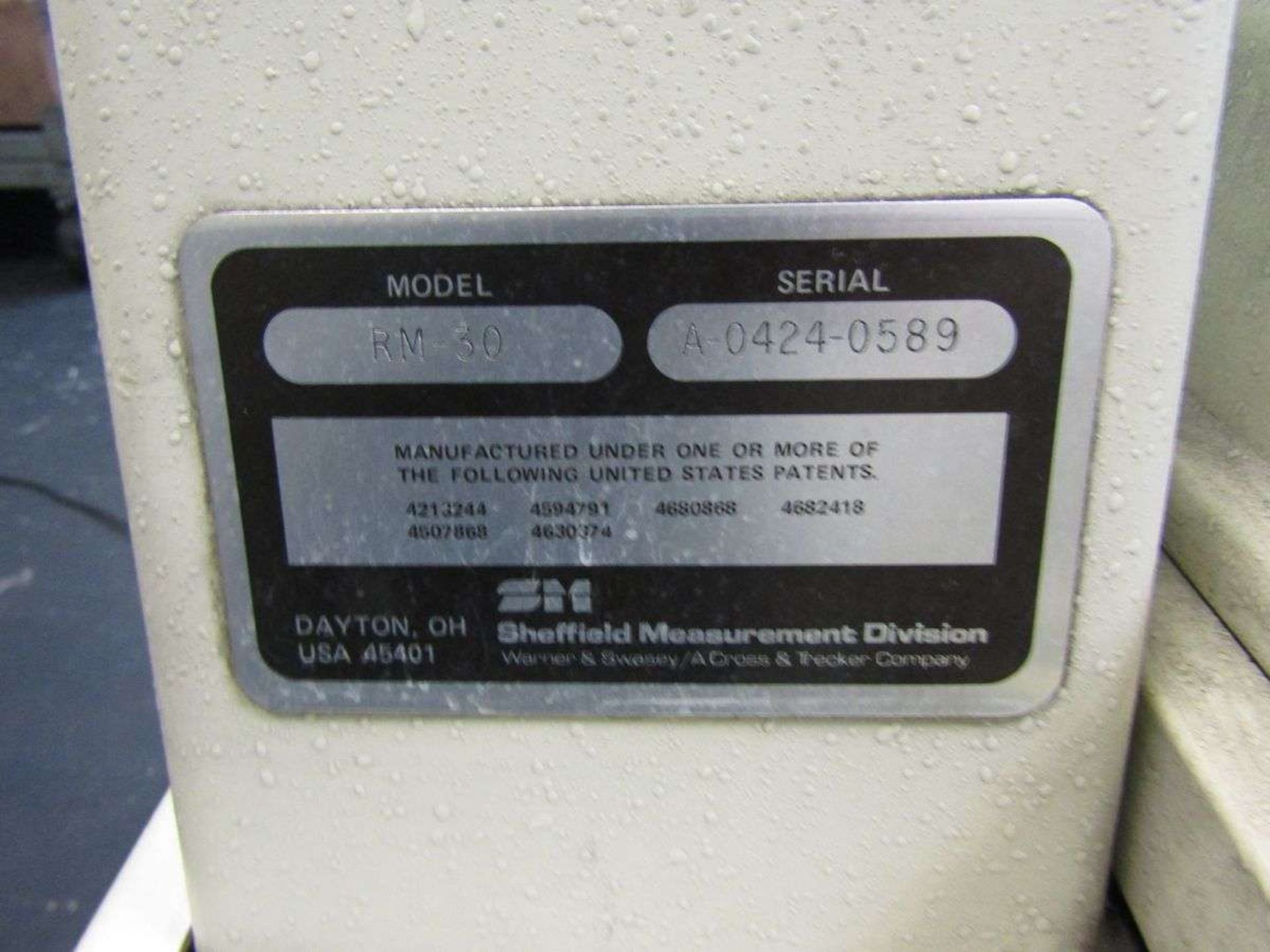 Sheffield Measurement RM-30 Coordinate Measuring Machine - Image 6 of 9