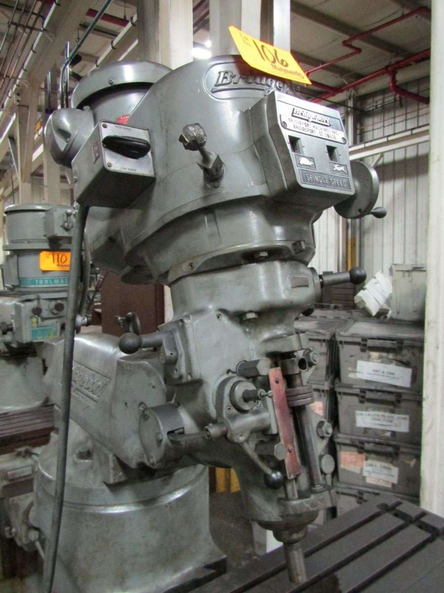 Bridgeport Vertical Milling Machine - Image 4 of 4