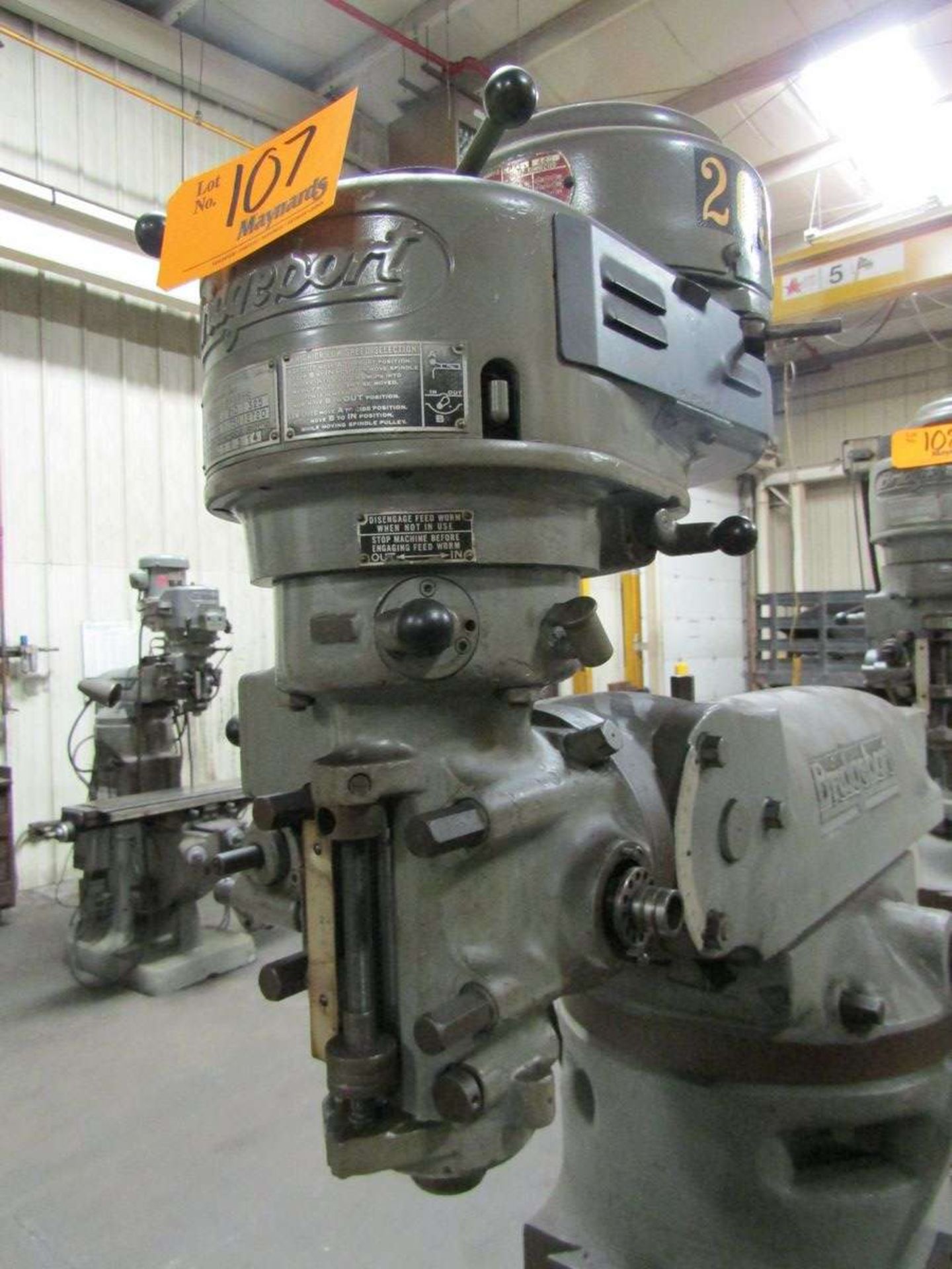 Bridgeport 30471 Vertical Milling Machine - Image 4 of 5