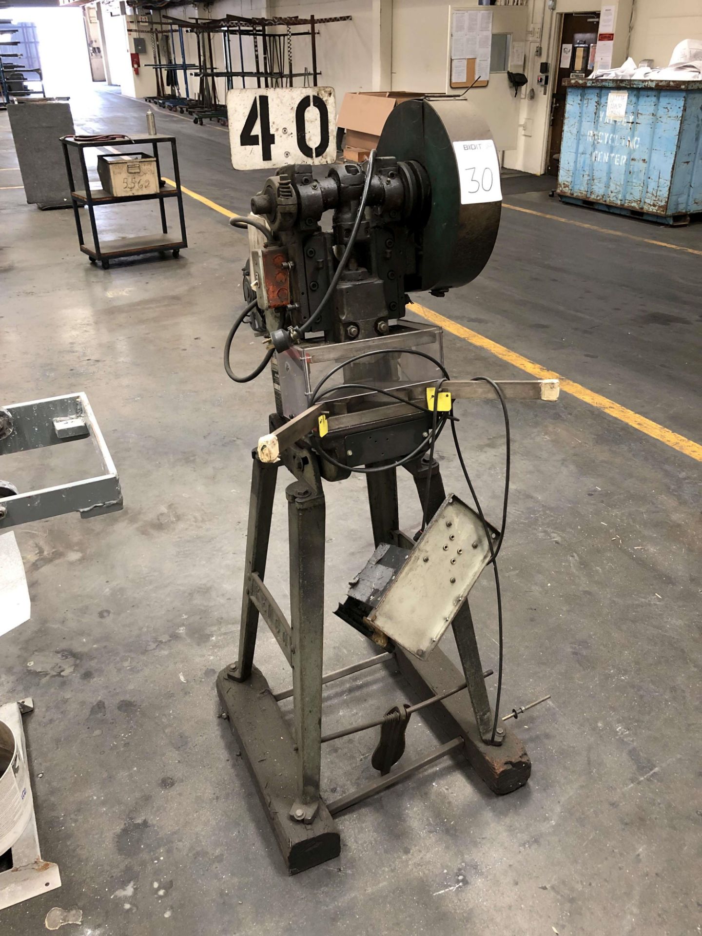 Kenco 5 Ton OBI Punch Press, Model 5N 1-1/2, S/N D1945757