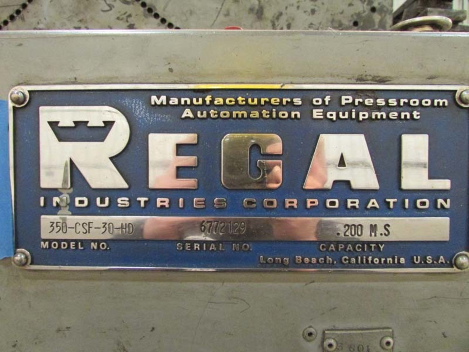 Regal Coil Straightener, 30" x 0.200" - Located In Huntington Park, CA - 8331 - Image 11 of 11