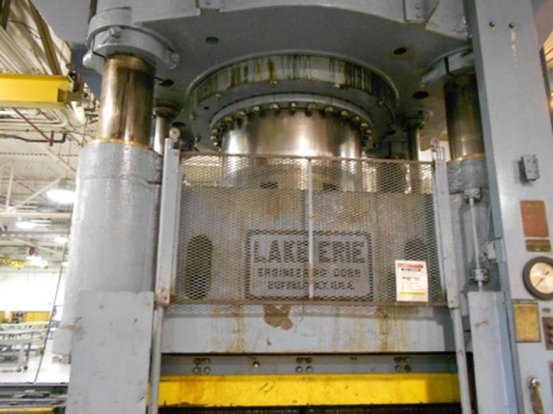 Lake Erie 4 Post Hyd. Press, w/Rubber Pad, 3,500-Ton x 120" x 96" - Located In Fort Worth, TX - - Image 3 of 27