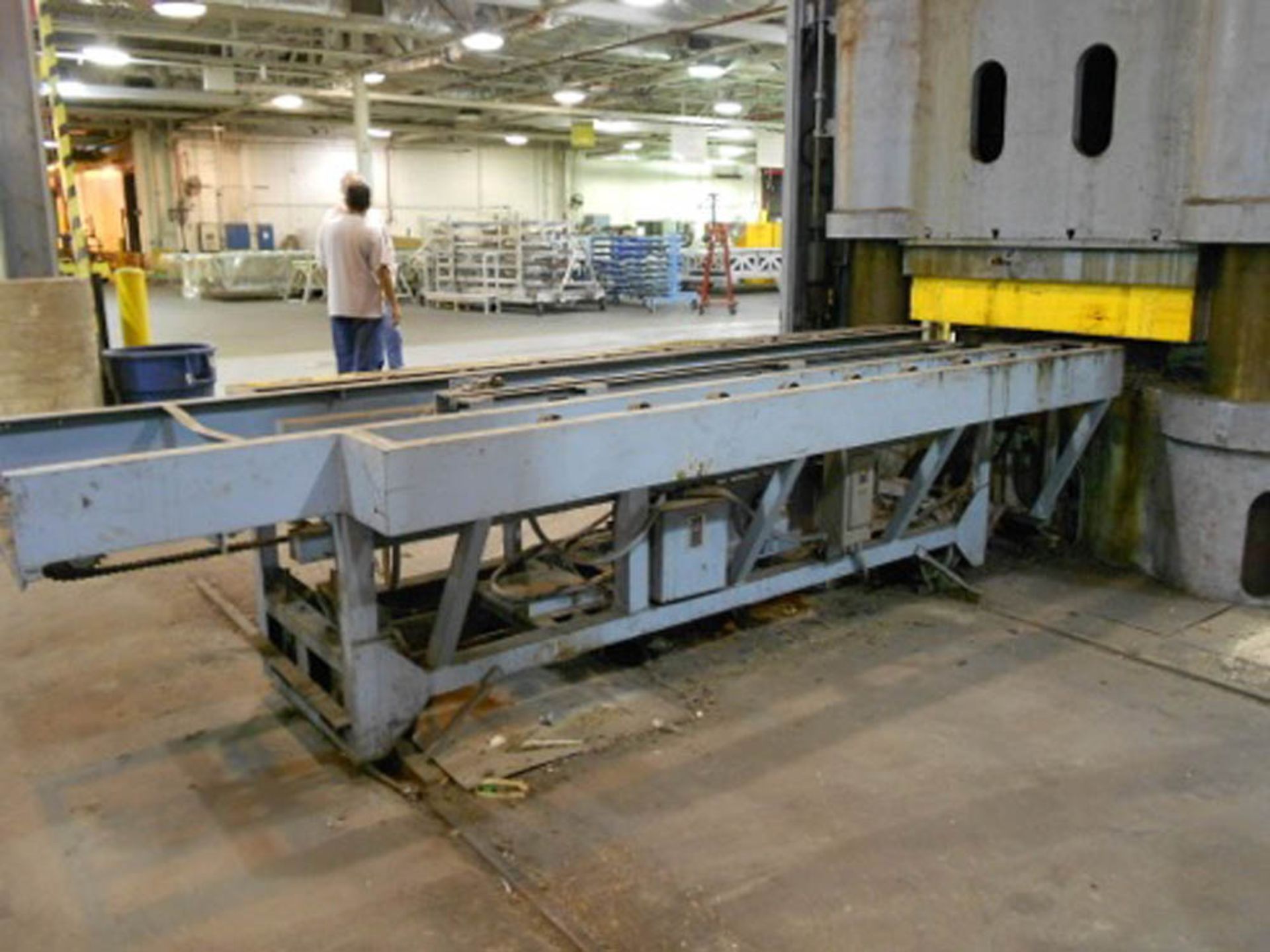 Lake Erie 4 Post Hyd. Press, w/Rubber Pad, 3,500-Ton x 120" x 96" - Located In Fort Worth, TX - - Image 12 of 27