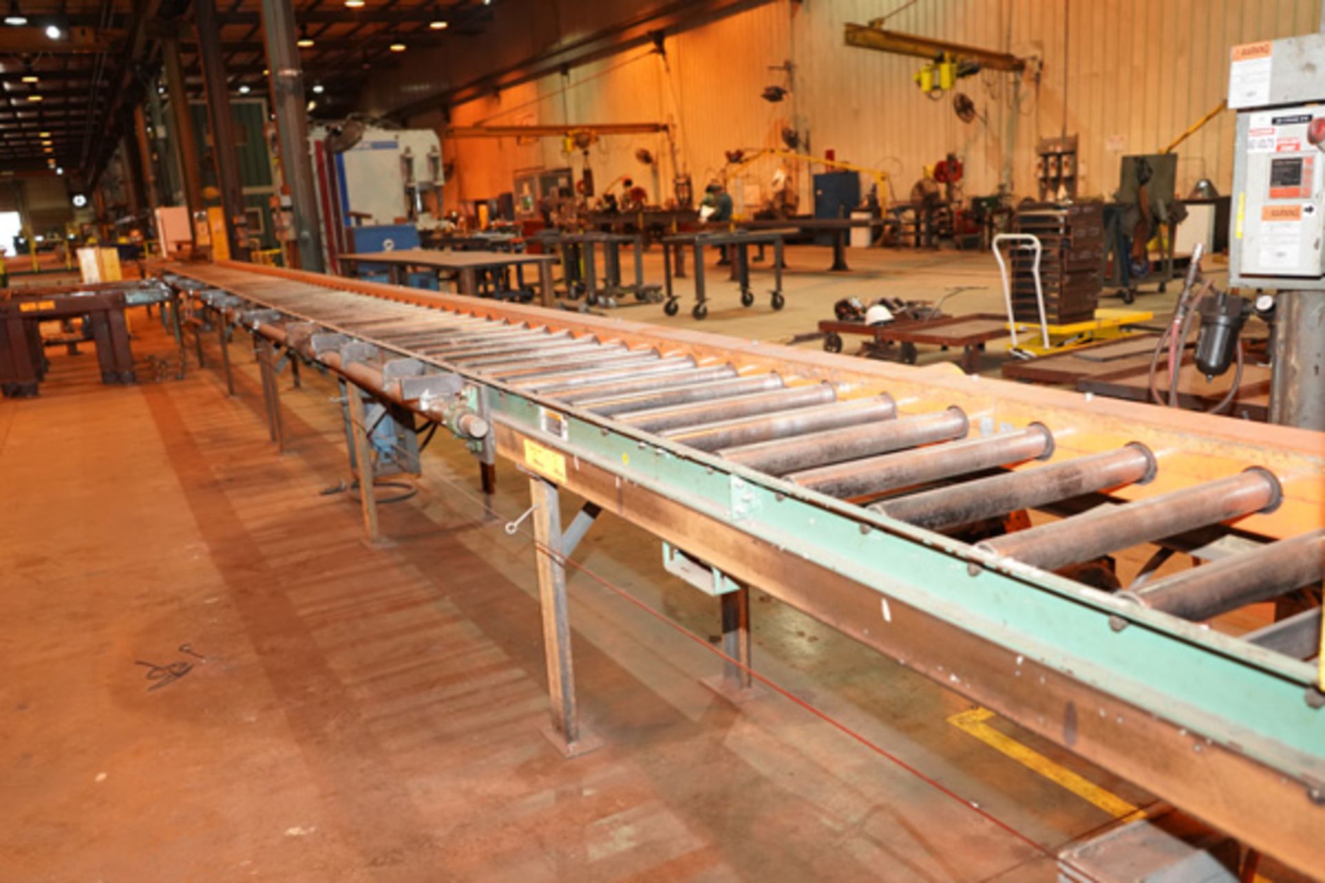 Roach Stackers and Conveyors, 70' Conveyor, 24'' Wide, w/ 7' Stackers, w/ 9' Small Rails