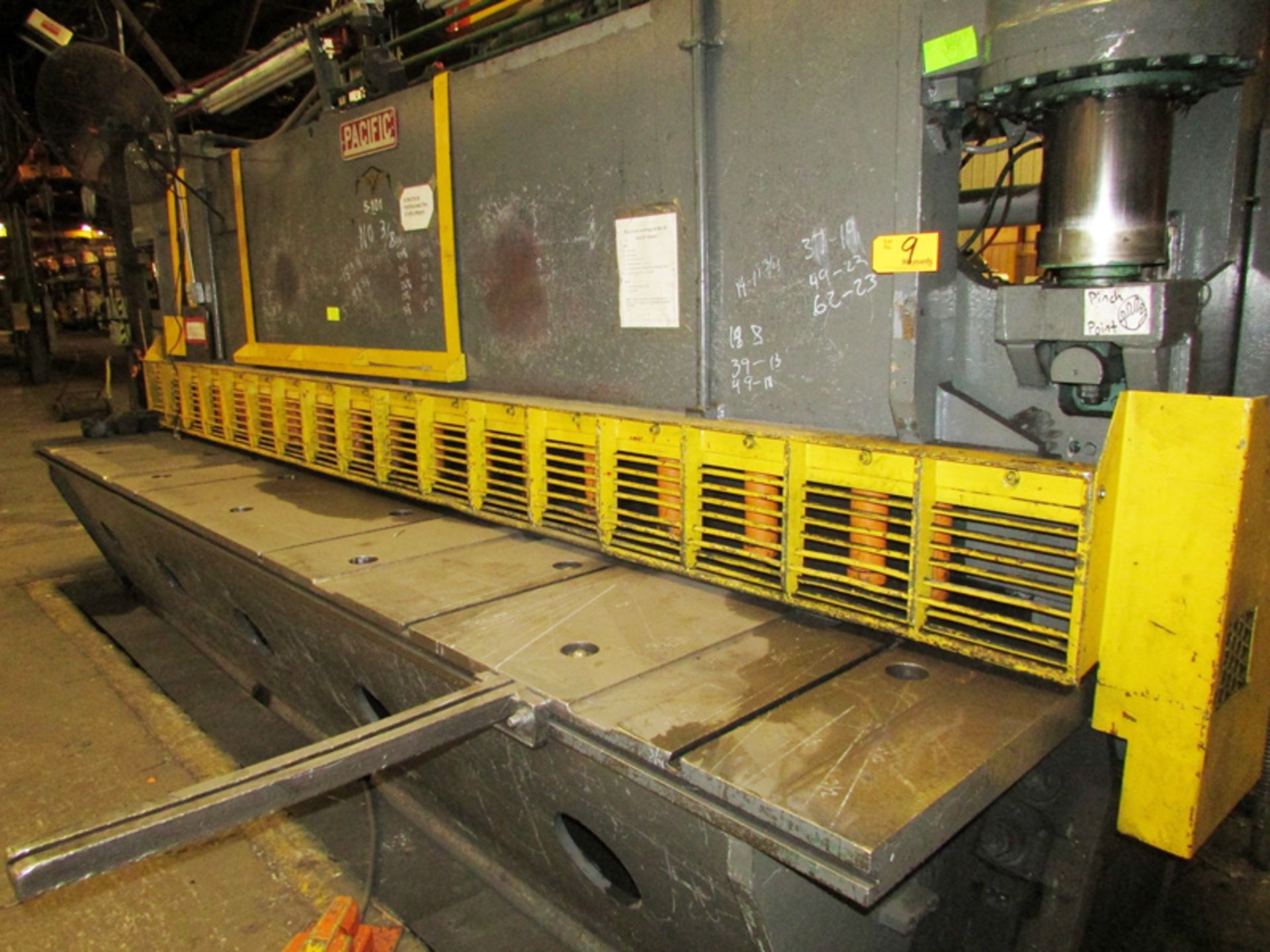 Pacific Hyd. Power Shear, 3/8" x 16' - Located In Pomona, CA - 8328 - Image 9 of 18