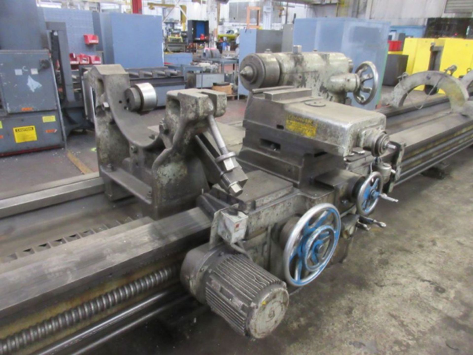 52" Swing x 58' Center Engine Lathe Leblond Dual Carriage Heavy Duty 100 HP - Located In: Pomona, CA - Image 5 of 8