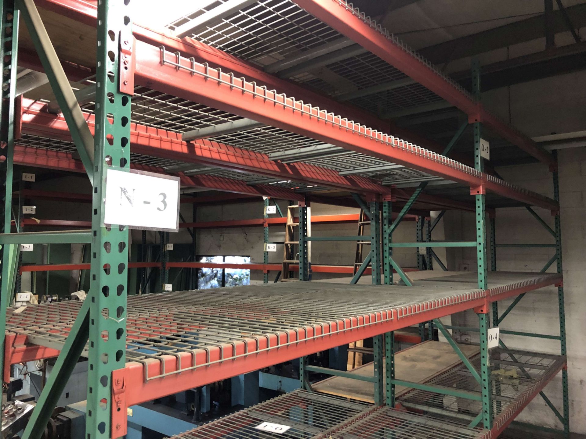 (9) Sections of Pallet Racking: (15) Uprights (12' H x 30" Deep), (90) Crossbeams (9' x 3-3/4"), Has - Image 7 of 8