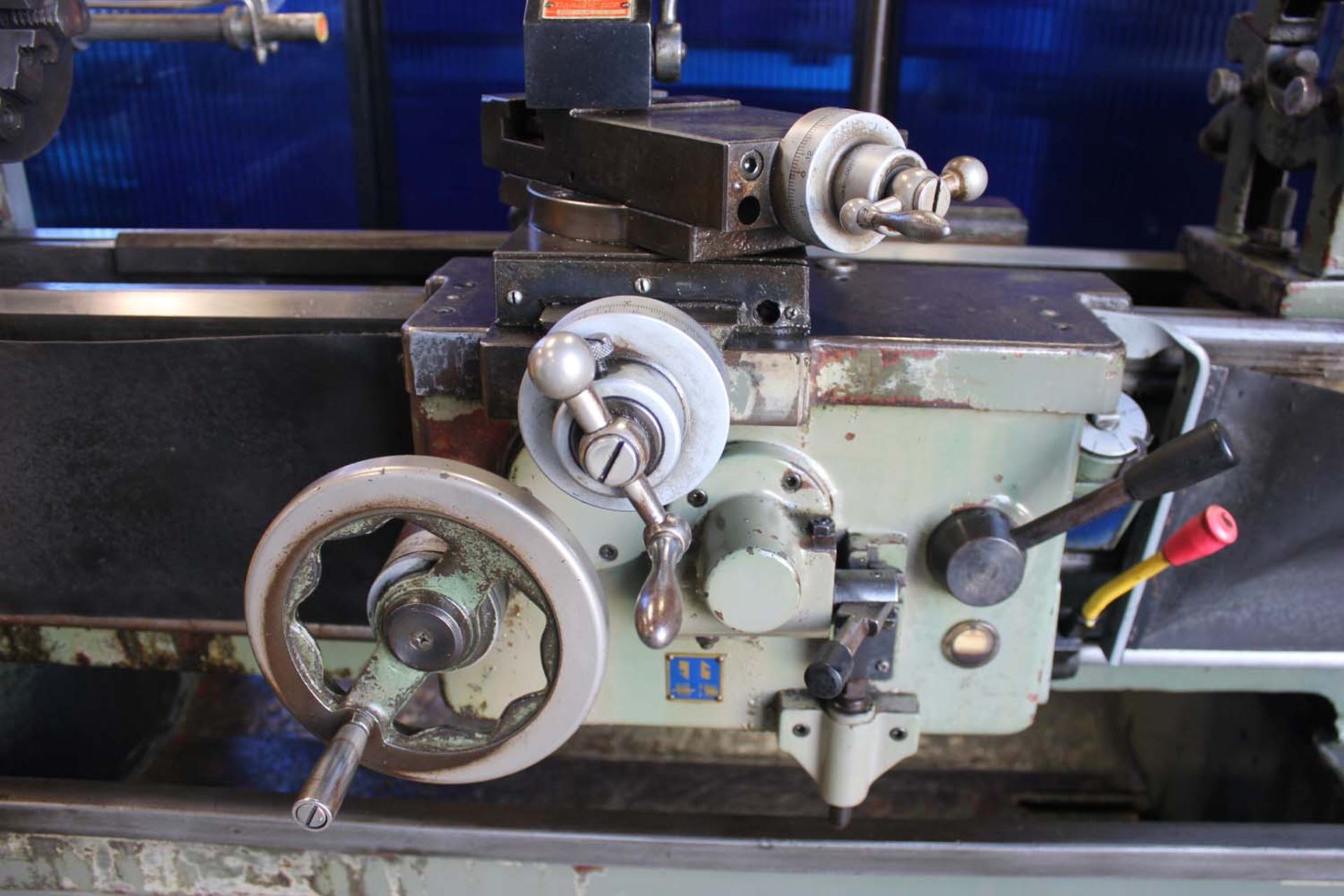 14"/22 Swing x 40" Center Osama 1000 Gap Engine Lathe Turning Machine Tooled - Located In: - Image 8 of 21