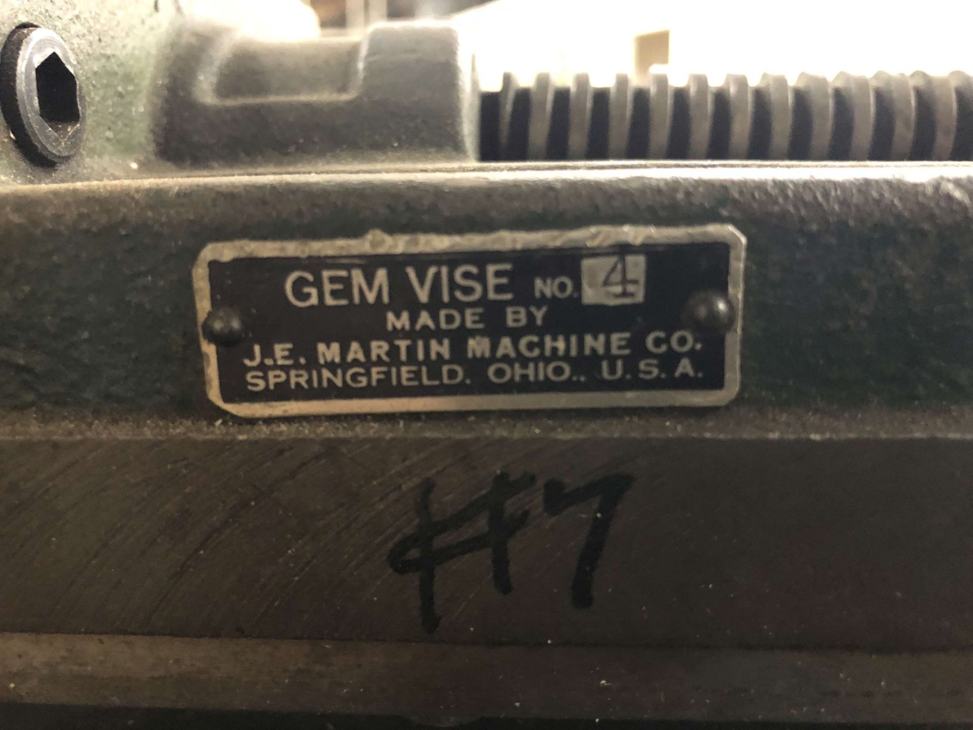 Gem 6-1/2" Machine Vise, Model 4 - Image 2 of 2