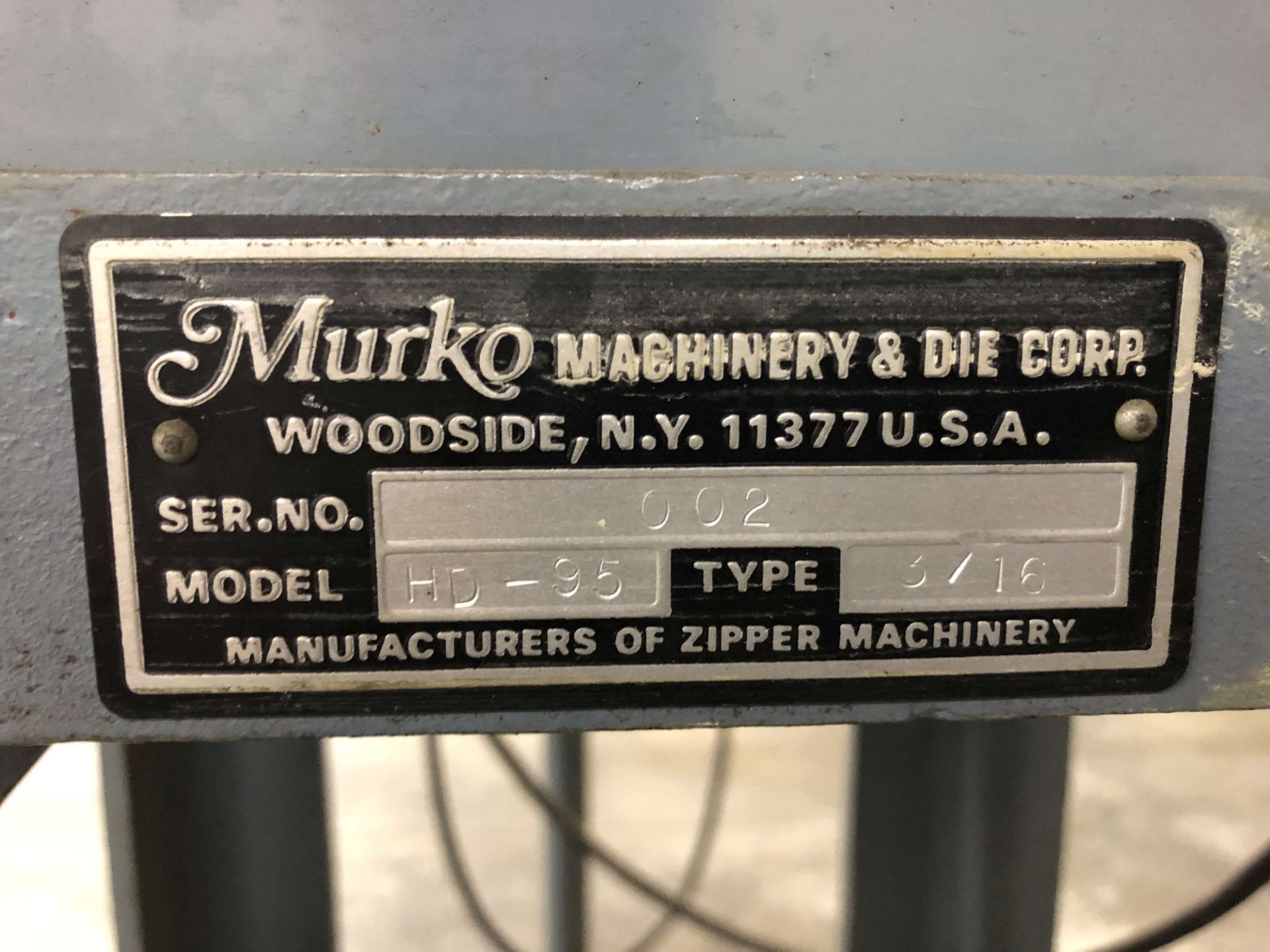 Murko Press, Model HD-95, S/N 002, Baldor Adjustable Speed Drive (Was Being Used For Making Pins) - Image 5 of 5