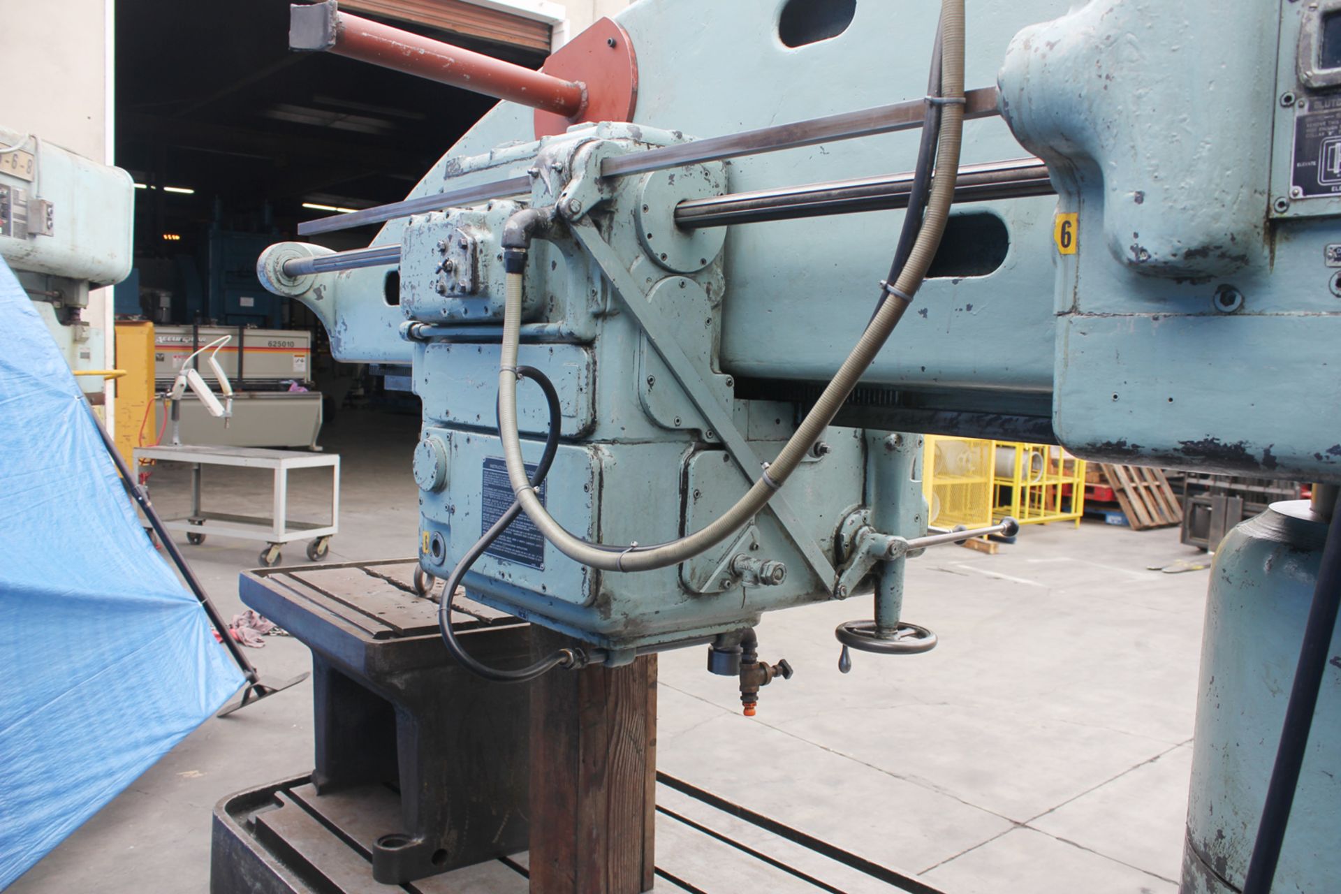 6' Arm x 15" Column American Radial Arm Drill Production Hole Drilling Machining - Located In: - Image 15 of 15