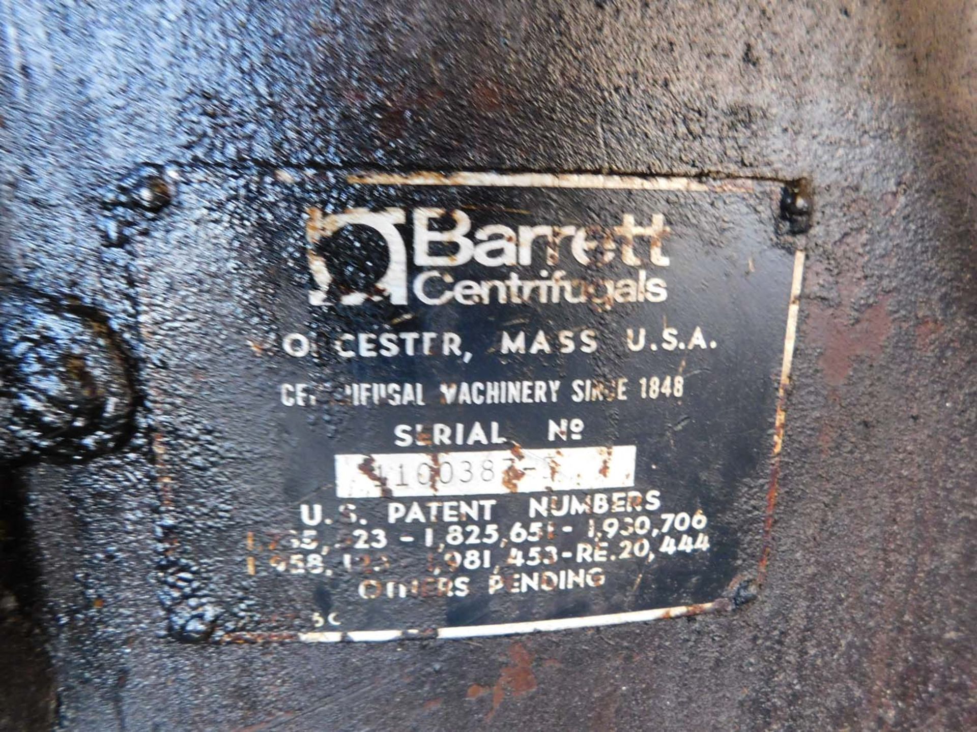 20" x 15" Barrett 601-E Chip Wringer Spinner Centrifugal Extractor 425LB Load - Located In: - Image 2 of 5
