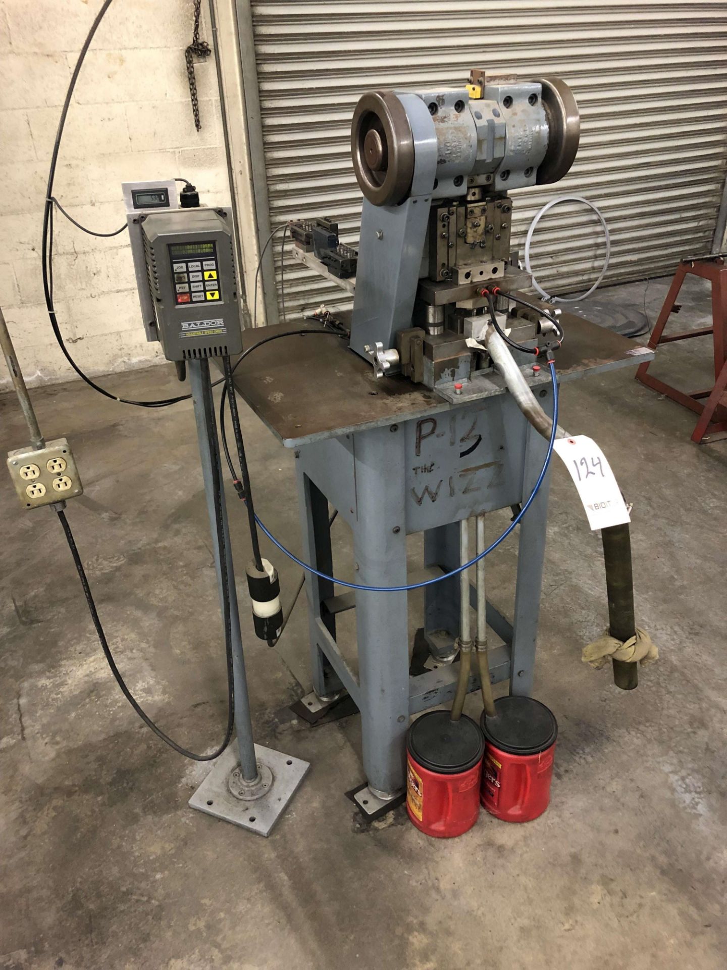 Murko Press, Model HD-95, S/N 002, Baldor Adjustable Speed Drive (Was Being Used For Making Pins)