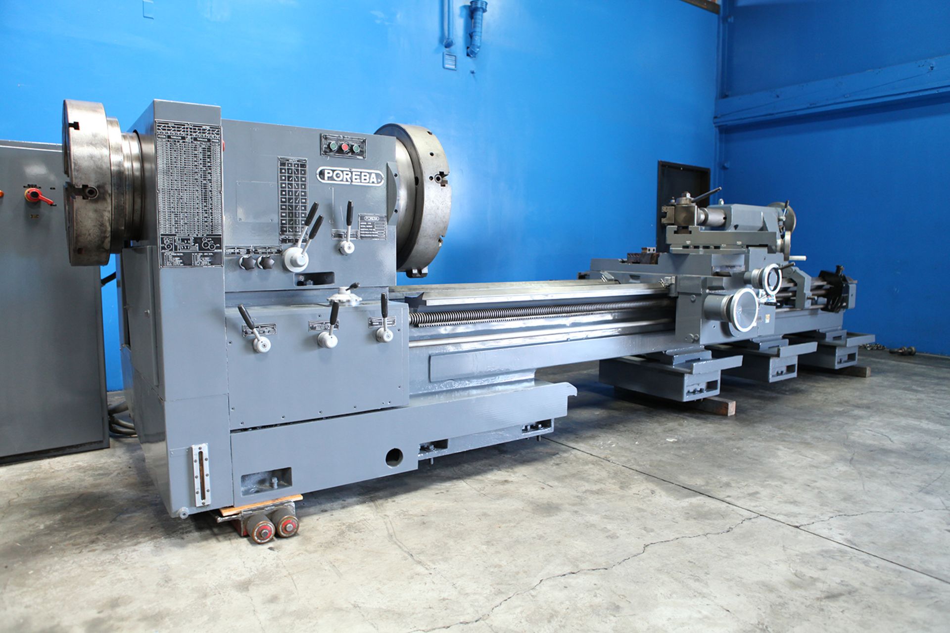 6" Swing x 120" Center Poreba Oil Field 12" Hollow Spindle Engine Lathe - Located In: Huntington - Image 3 of 10