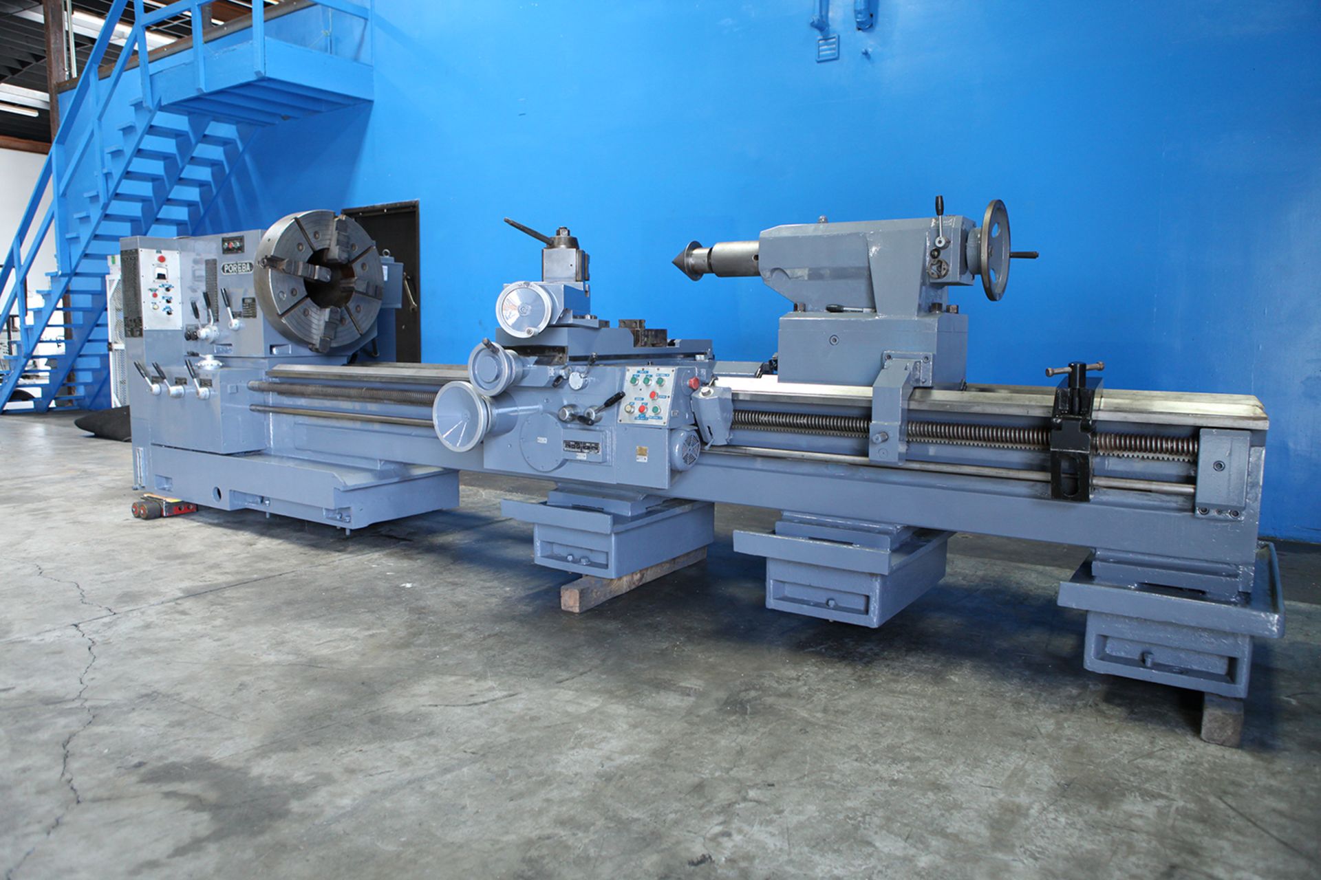6" Swing x 120" Center Poreba Oil Field 12" Hollow Spindle Engine Lathe - Located In: Huntington - Image 2 of 10