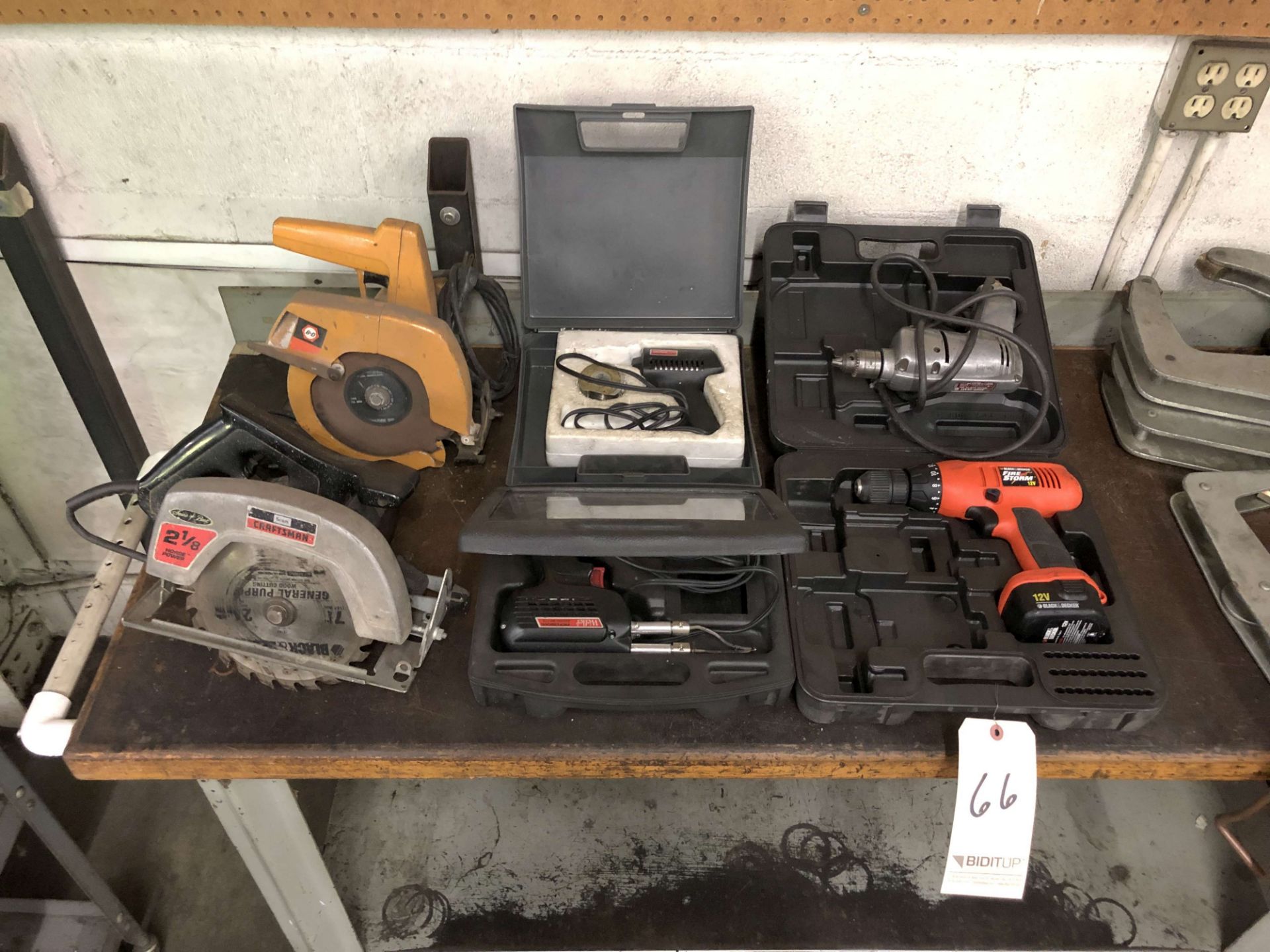 Power Tools: Sears Craftsman 7-1/2" Circular Saw, Black & Decker 7-1/4" Circular Saw, Weller