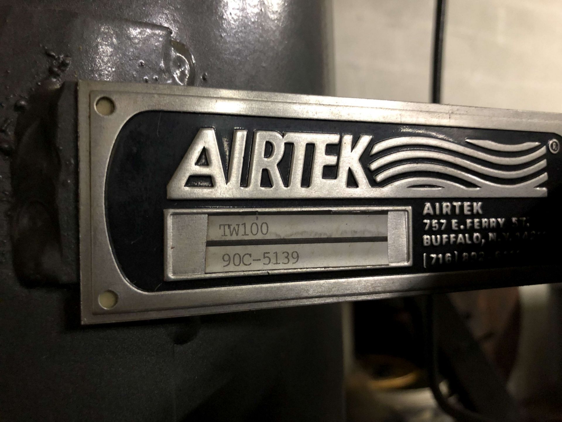 Airtek Desiccant Air Dryer, Model TW100, S/N 90C-5139 - Image 3 of 3