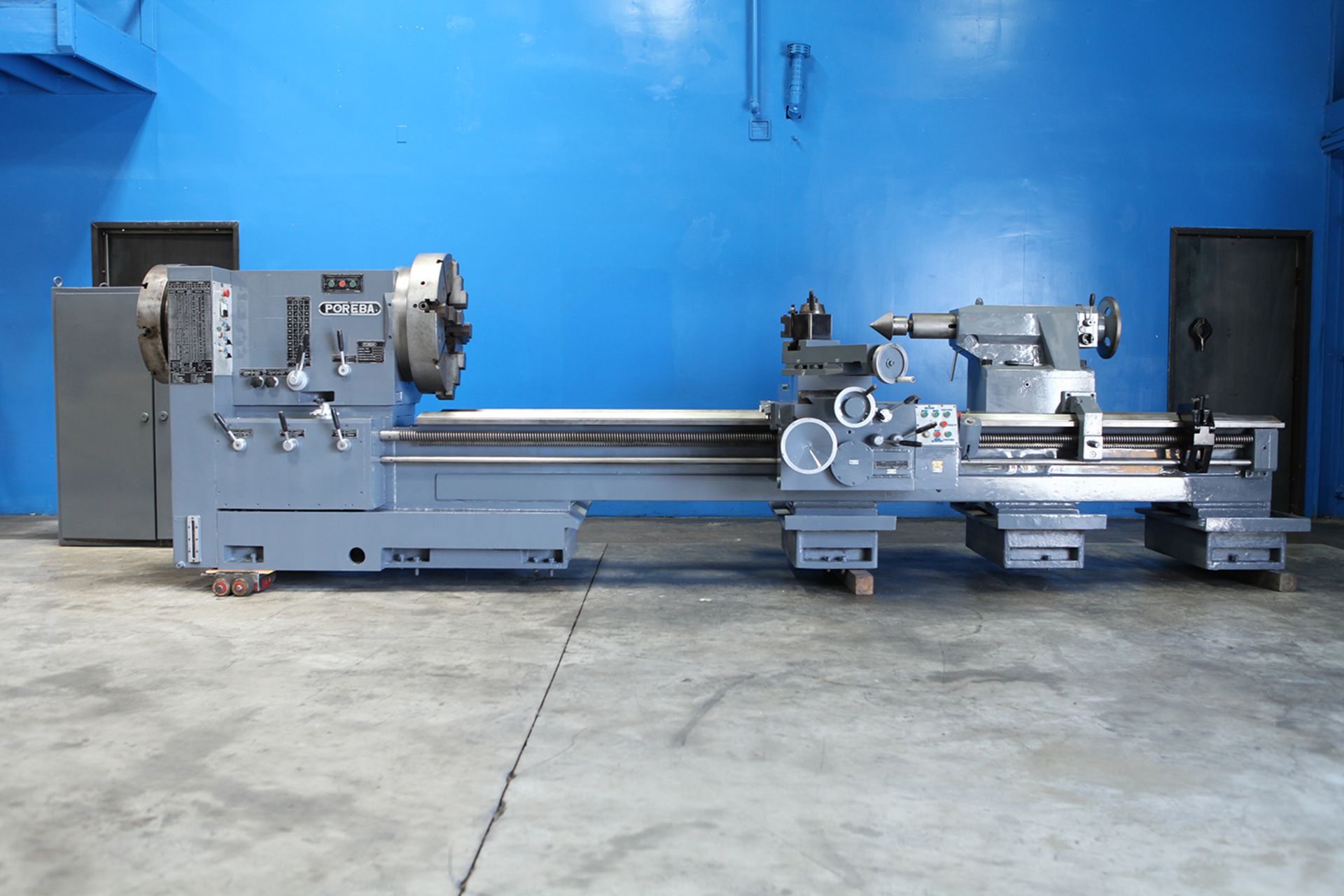 6" Swing x 120" Center Poreba Oil Field 12" Hollow Spindle Engine Lathe - Located In: Huntington
