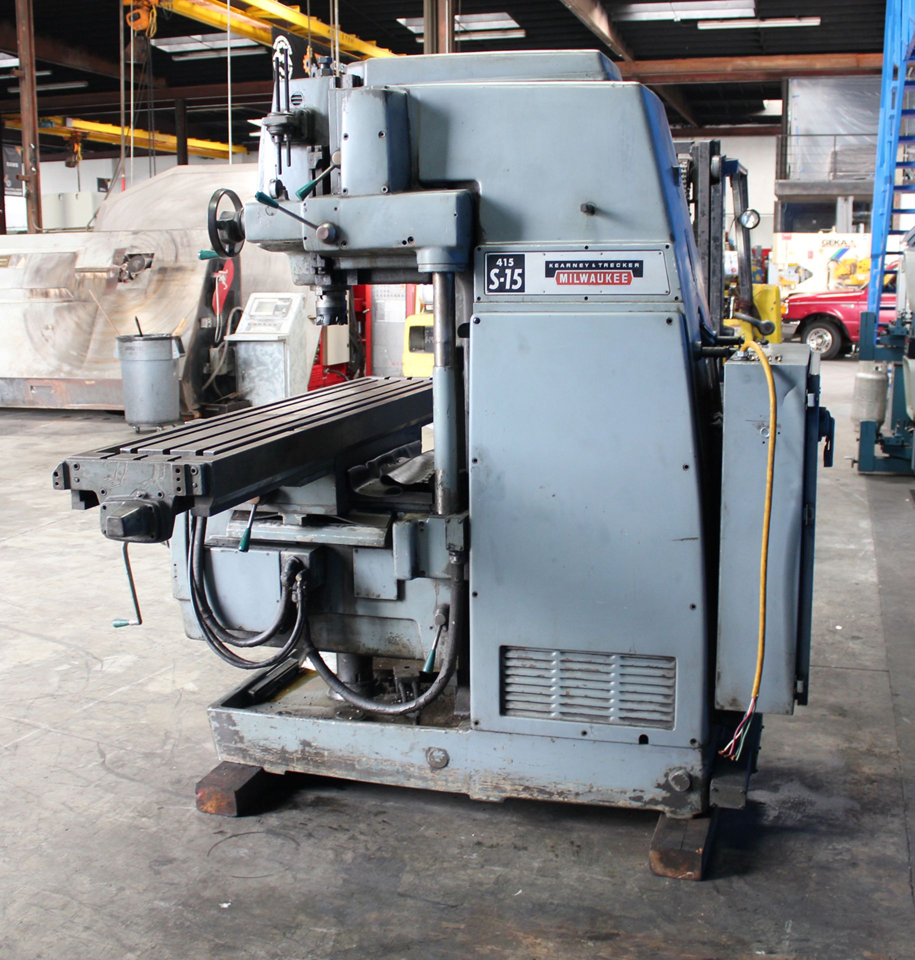 15" x 76" Table Kearney Trecker K&T 415 S-15 Vertical Milling Machine - Located In: Huntington Park, - Image 4 of 8