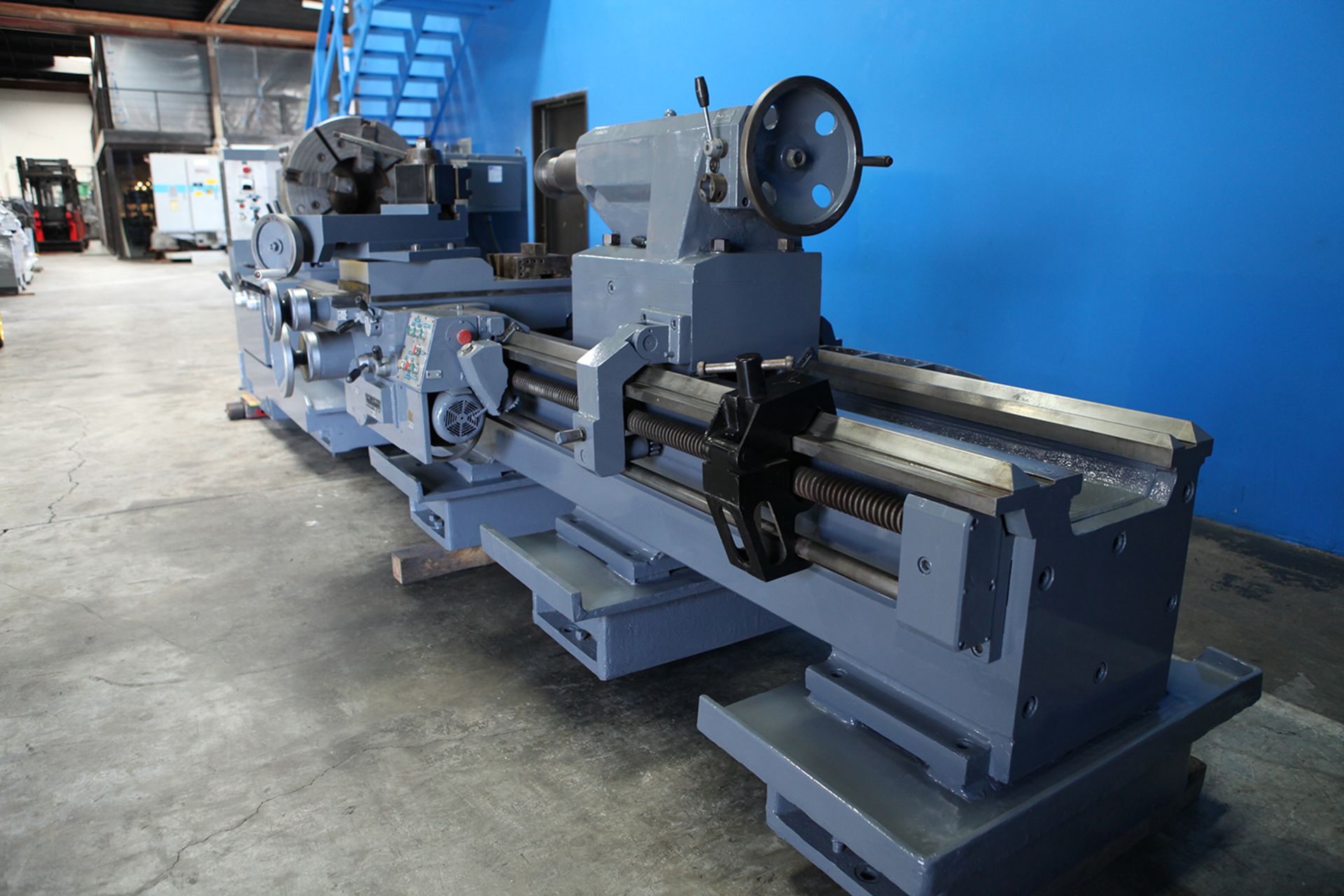 6" Swing x 120" Center Poreba Oil Field 12" Hollow Spindle Engine Lathe - Located In: Huntington - Image 6 of 10