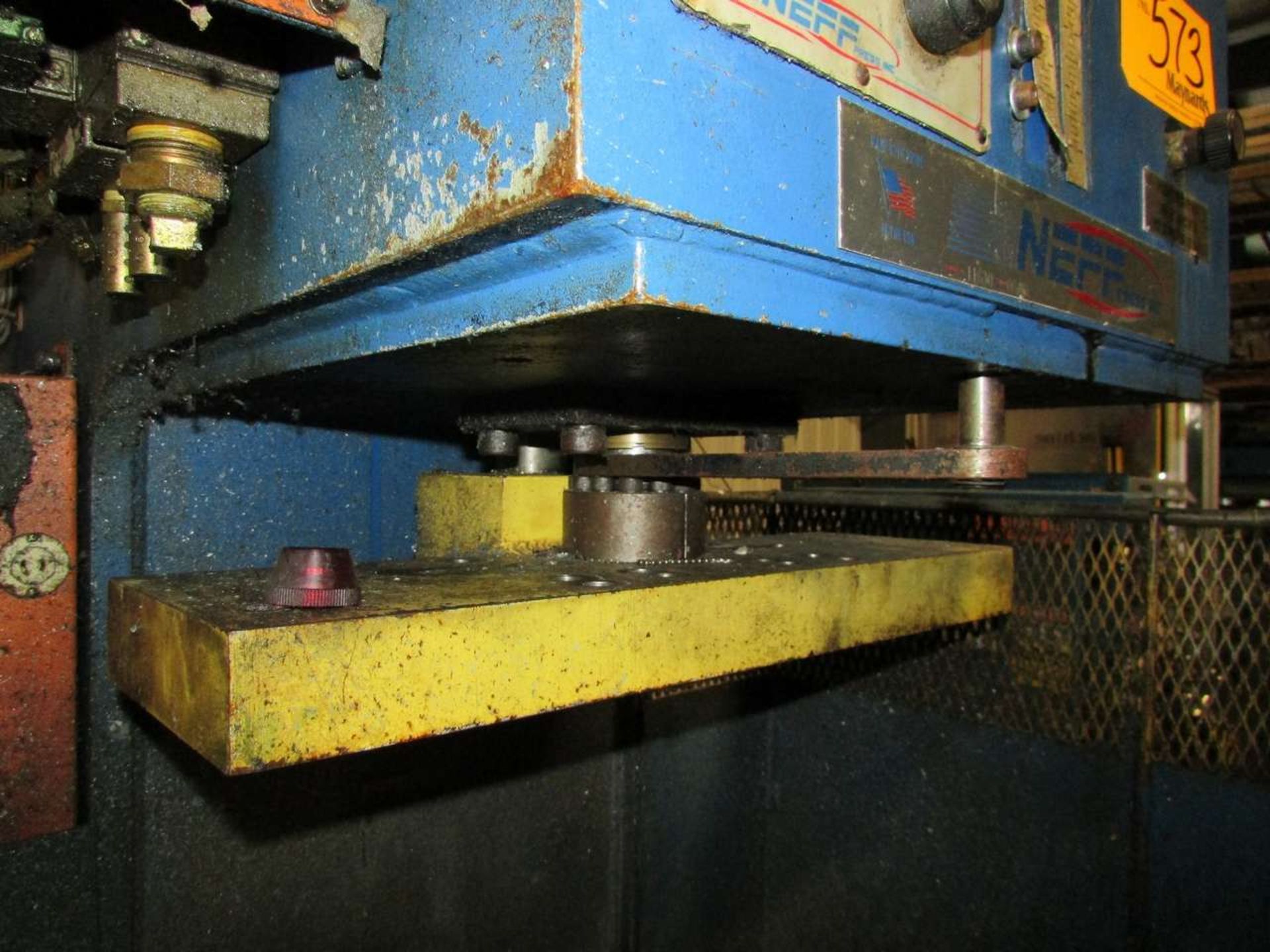 2001 Neff 12 Ton Hydraulic Gap Frame Trim Press - Image 6 of 9