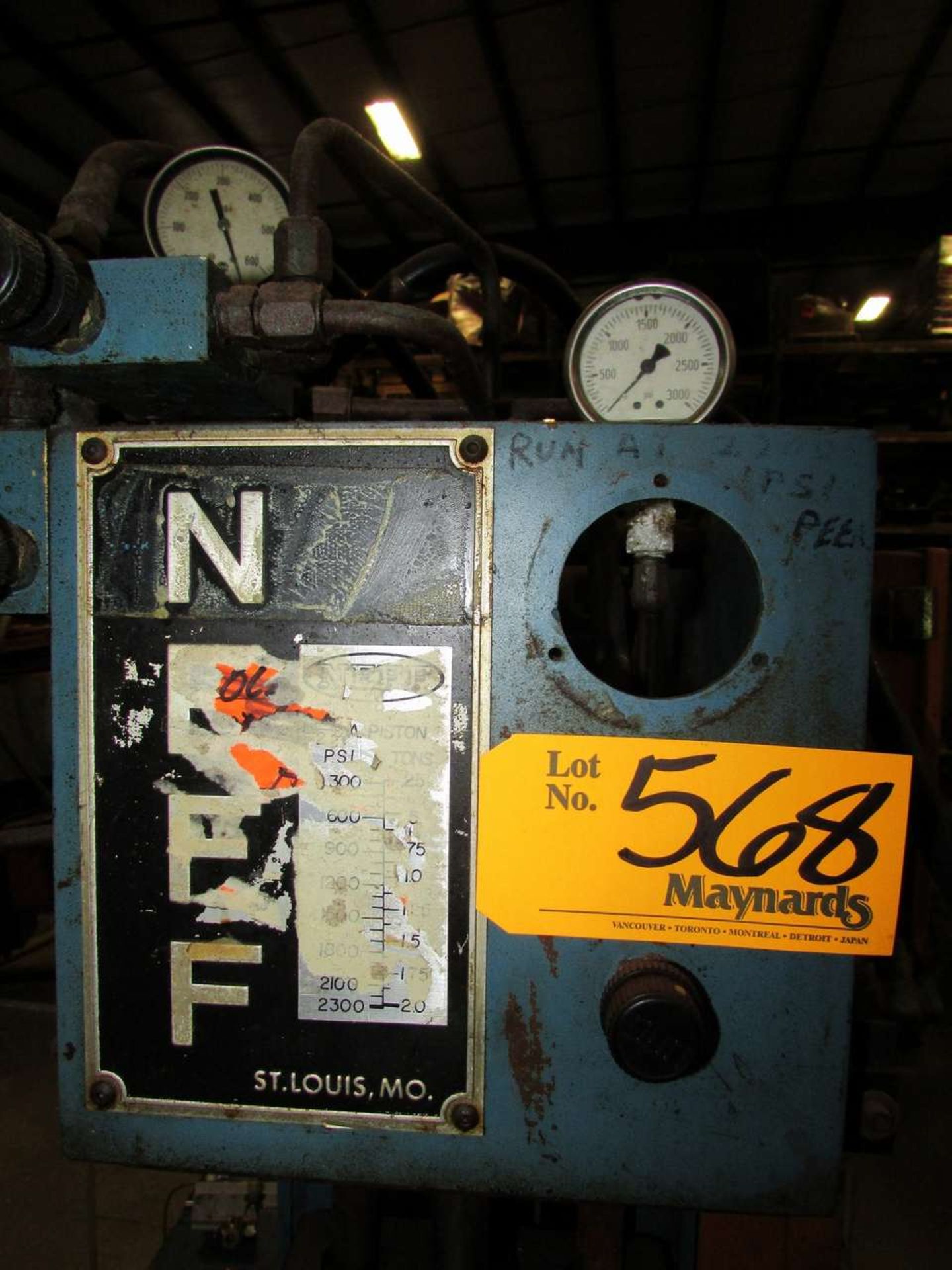 1985 Neff 2 Ton Hydraulic Gap Frame Trim Press - Image 5 of 8