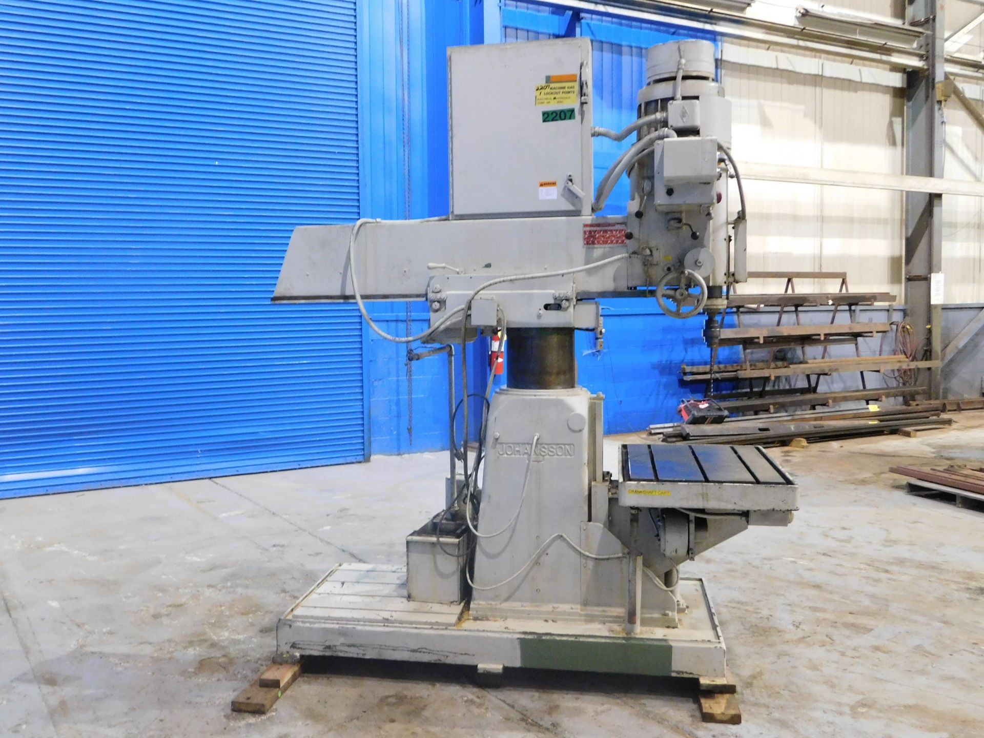 Johansson Radial Arm Drill, 3' x 11", S/N: 51621, Located In: Painesville, OH - Image 6 of 9