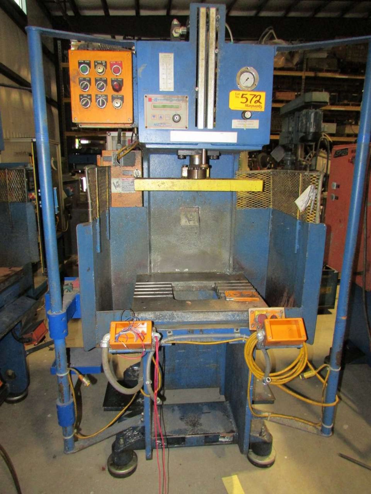 1999 Neff 12 Ton Hydraulic Gap Frame Trim Press - Image 2 of 9