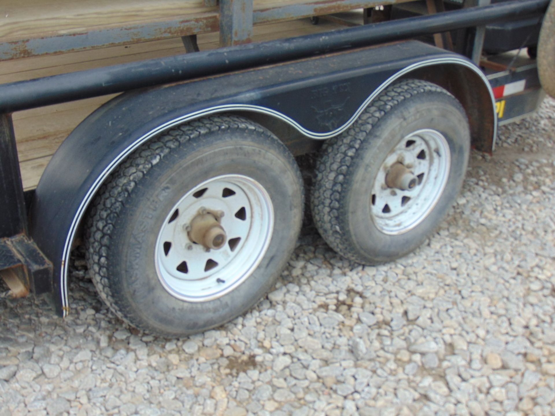 2011 Big Tex 10PI-16BK 16' T/A Pipe Top Utiliy Trailer Outfitted w/ Cool Down Shed - (2) Port-A-Cool - Image 5 of 9