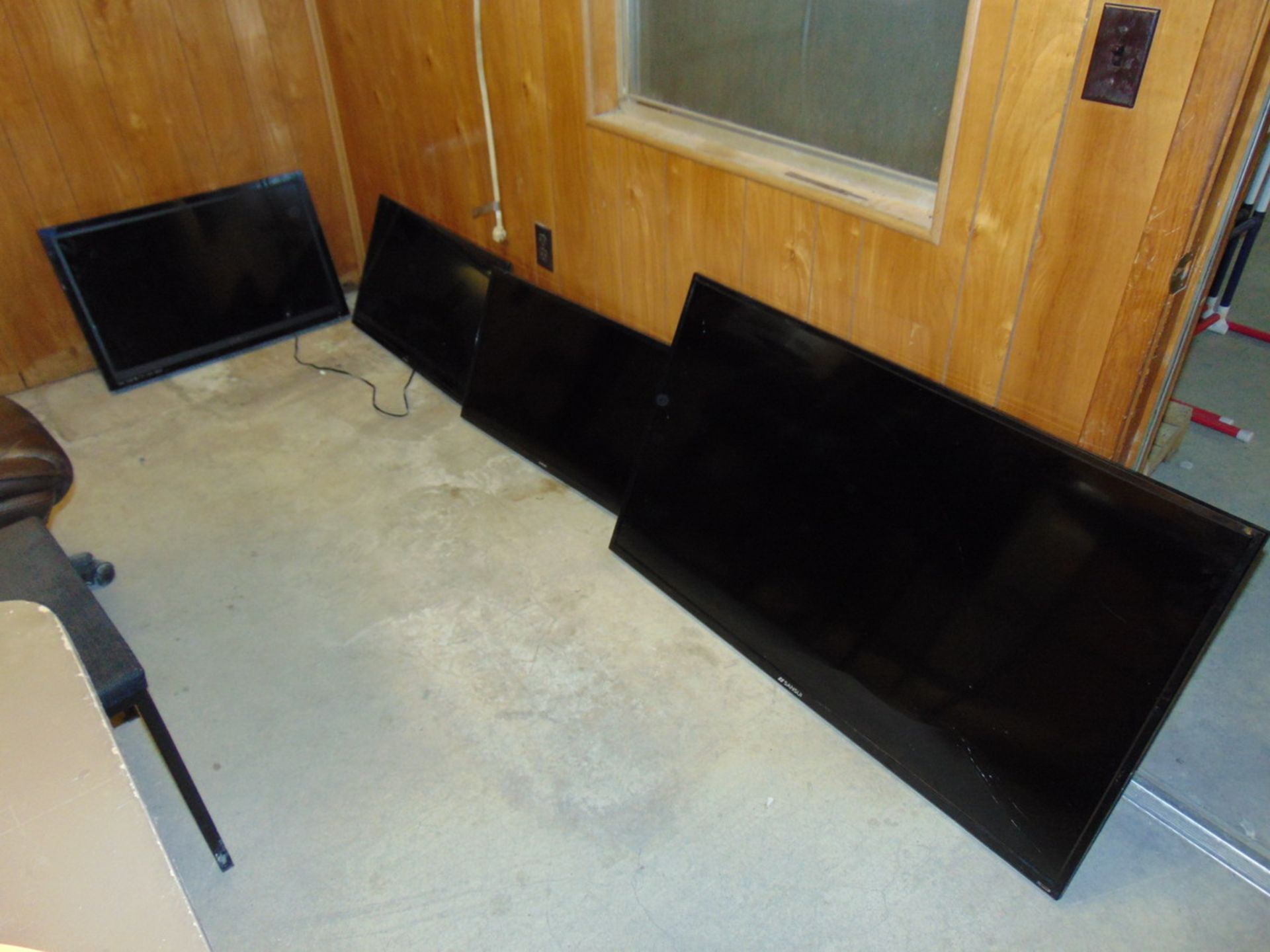 Office Contents To Include But Not Limited To: (2) 4-Drawer Wood Desks, 72" X 28" X 31"H; (4) TV