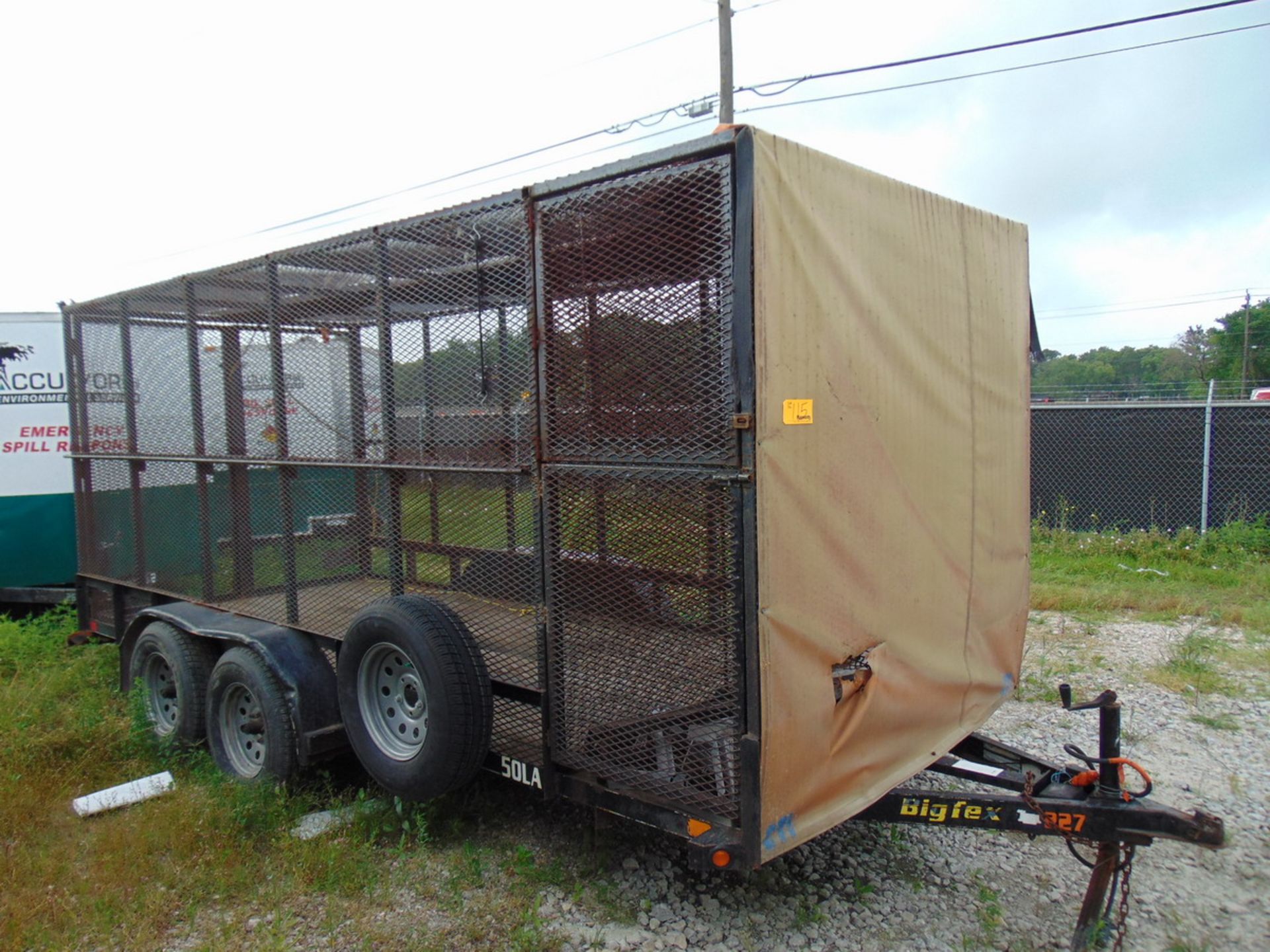 2011 Big Tex 50LA-16BK4RG 16' T/A Utility Trailer, Steel Frame Enclosure, Vin: 16VNX1620B2C02741