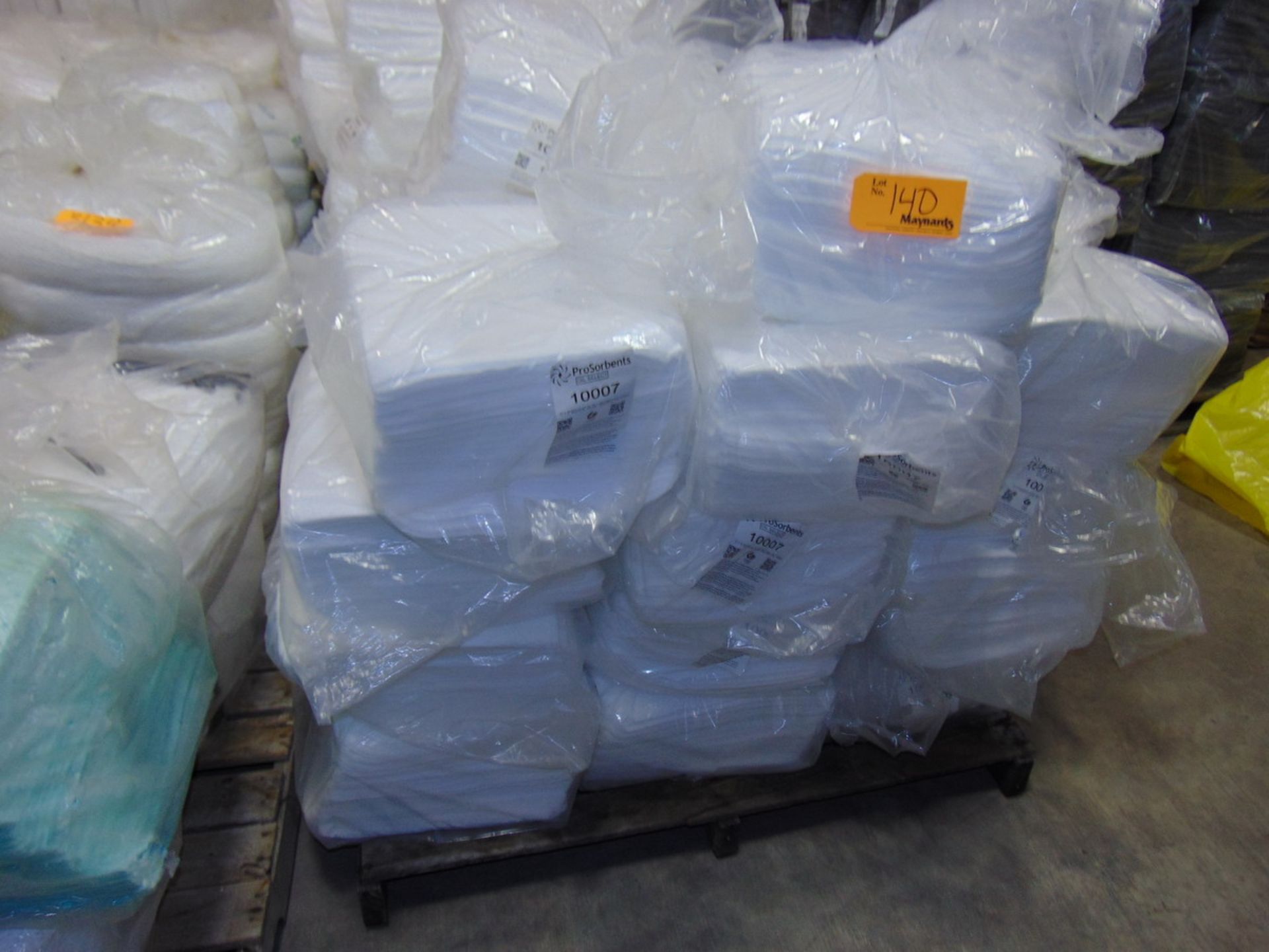 (5) Pallets Of Various Absorbent Pads 15"""" X 18"""" Heavy & Medium Weight