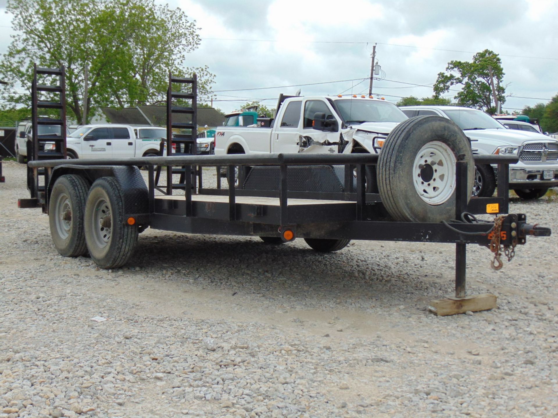 2012 PJ Utility 16' T/A Trailer, Flip Over Ramps, Wood Deck, Vin: 4P5P81629C1170416 - Image 2 of 6