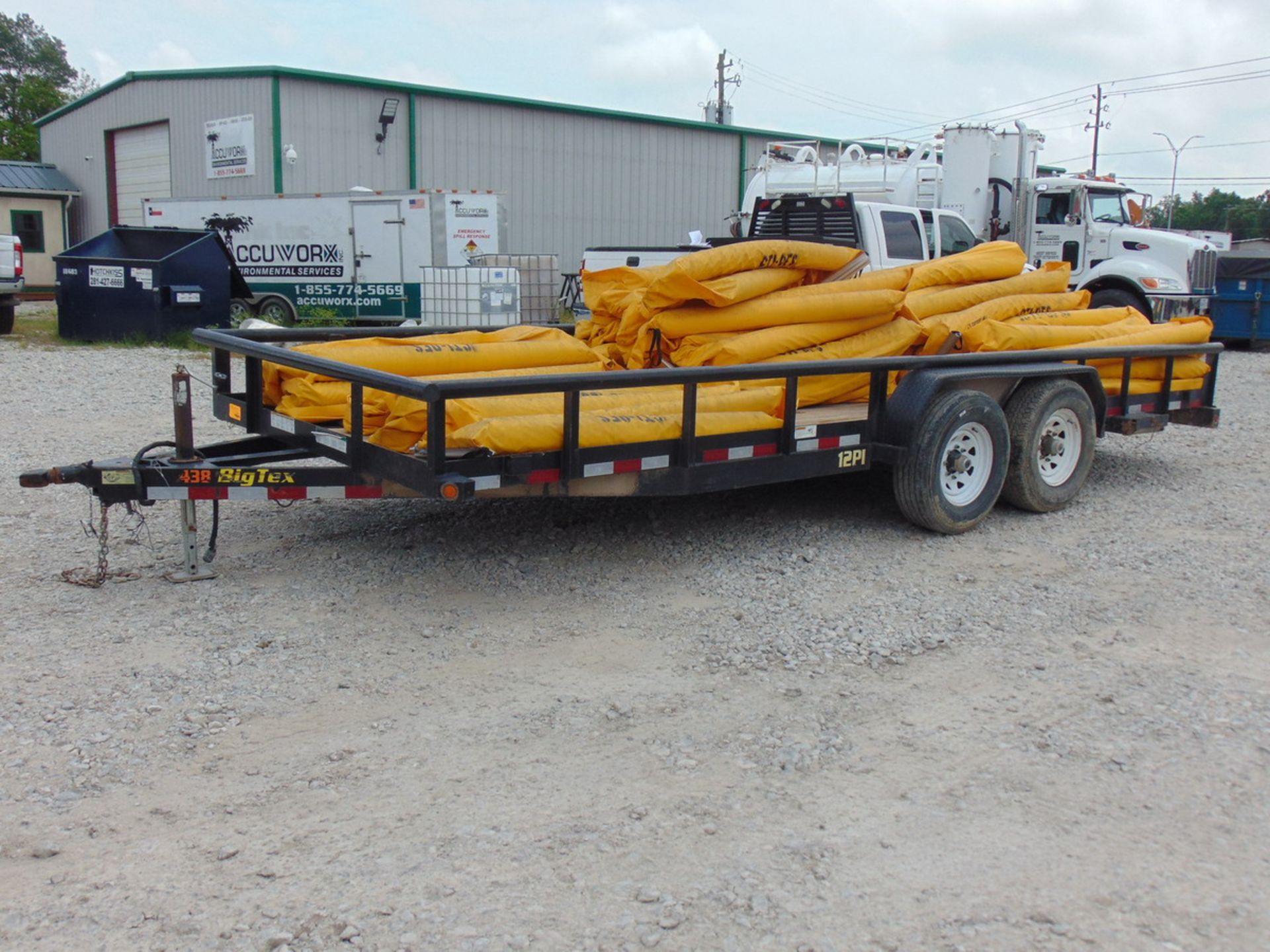 2015 Big Tex 12PI-20BK 20' T/A Pipe Top Utility Trailer, Fold Out Ramps, Vin: 16VPX2021F2017981 (