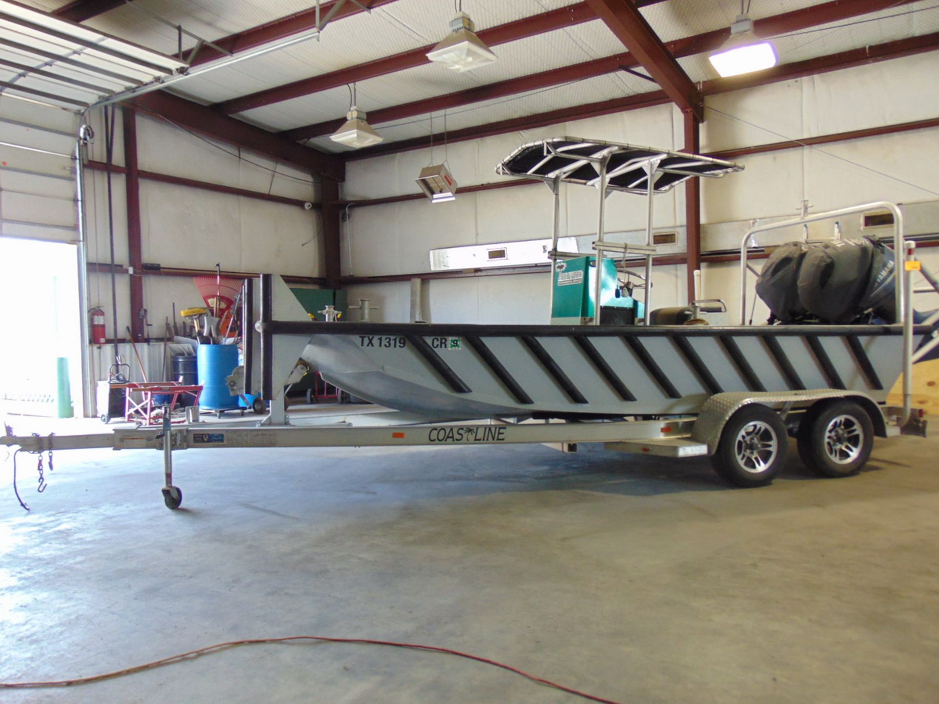 2007 SeaArk 18' Work Boat (2) 115 HP Yamaha Engines w/ Trailer - Image 2 of 20