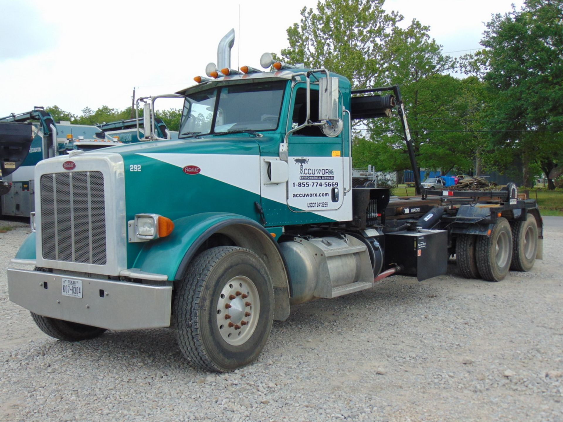 2013 Peterbilt 367 T/A Roll-Off Truck, Galbreath 60,000 Lb. Cap. Roll-Off Hoist Model U5-OR-174,