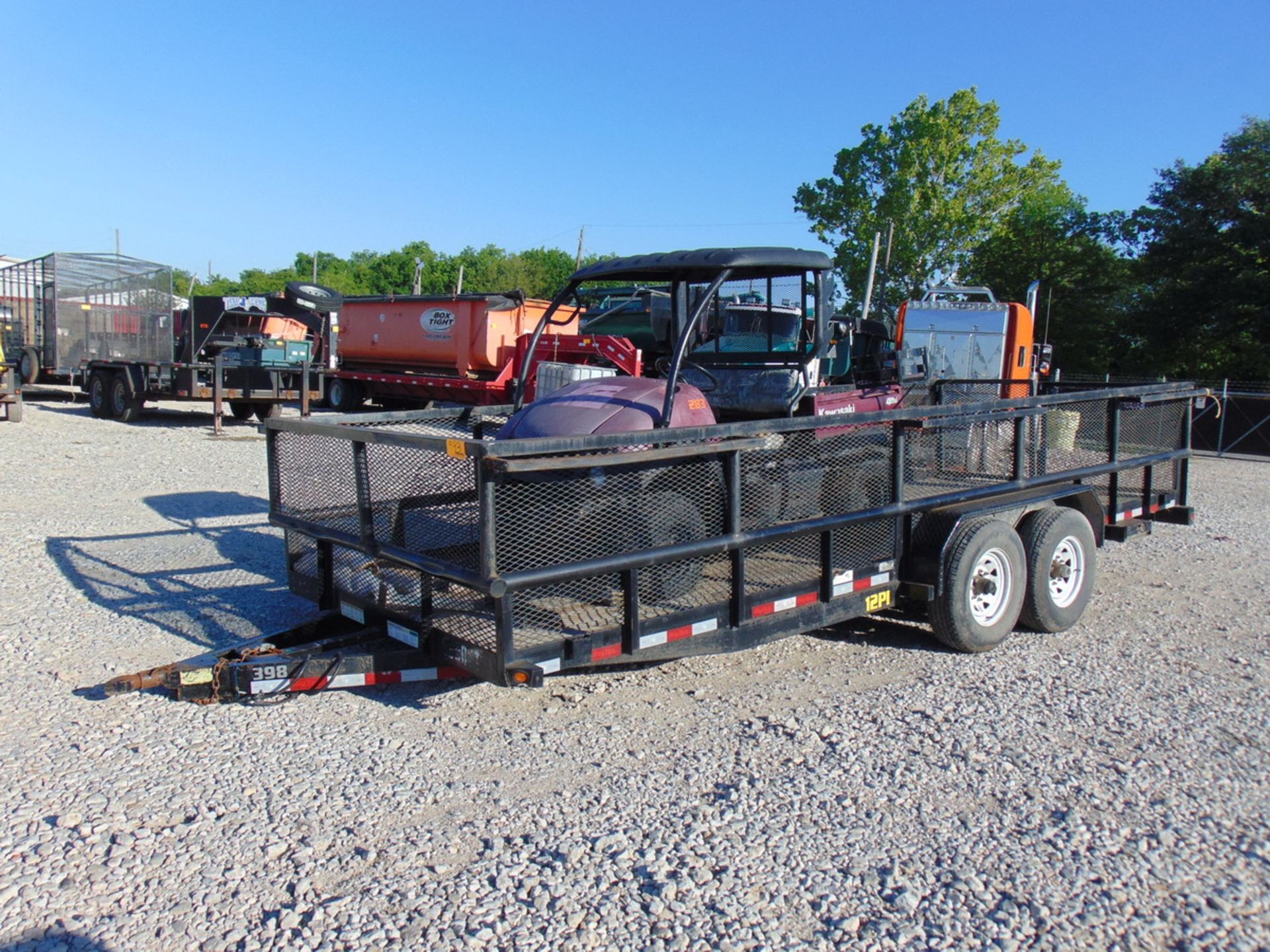 2014 Big Tex 12PI-20BK 20' T/A Utility Trailer Vin: 16VPX2022E2342394 (Kawasaki NOT INCLUDED)