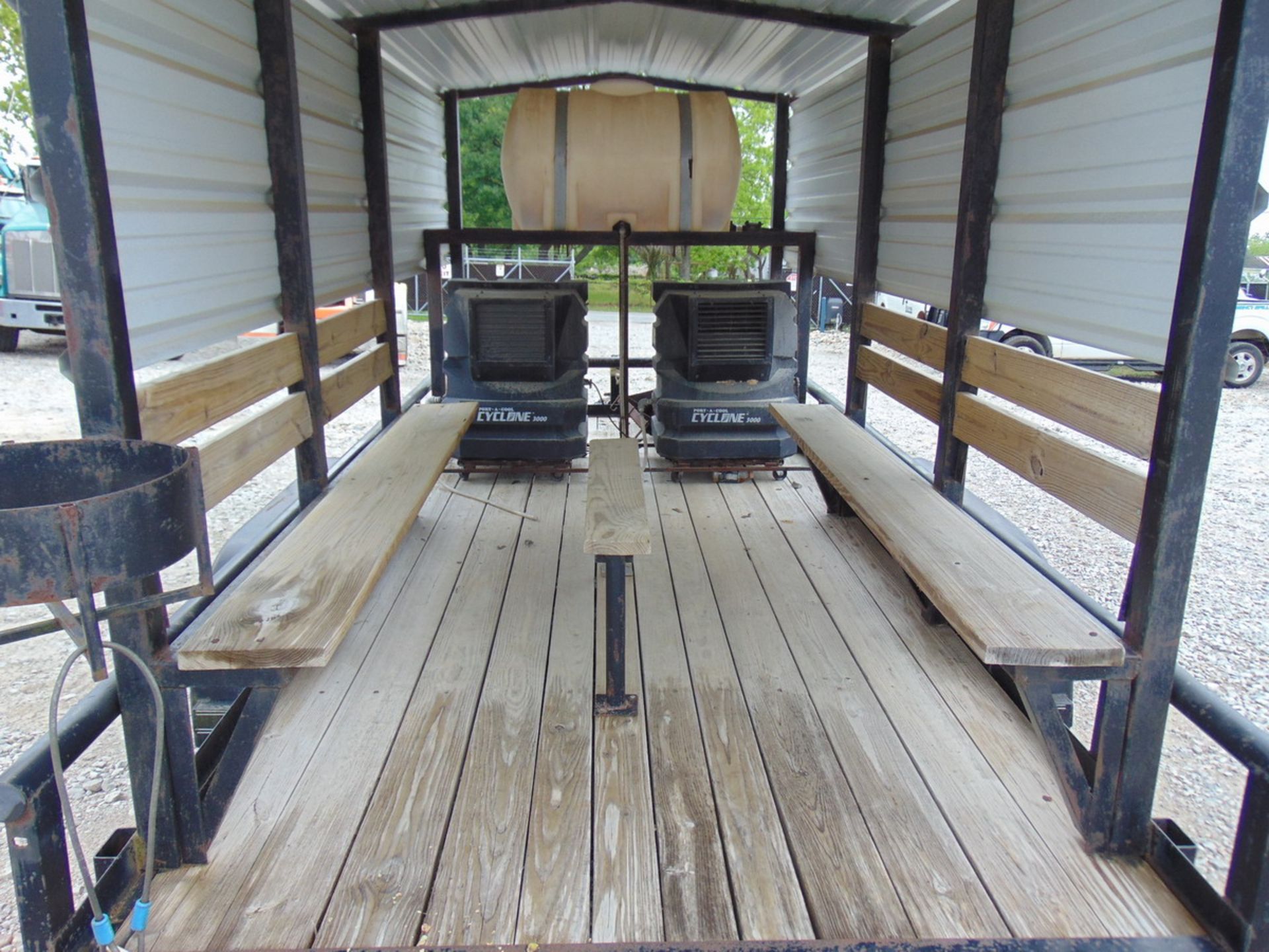 2012 Big Tex 10PI-16BK5FUR 16' T/A Pipe Top Utiliy Trailer Outfitted w/ Cool Down Shed - (2) Port- - Image 8 of 12