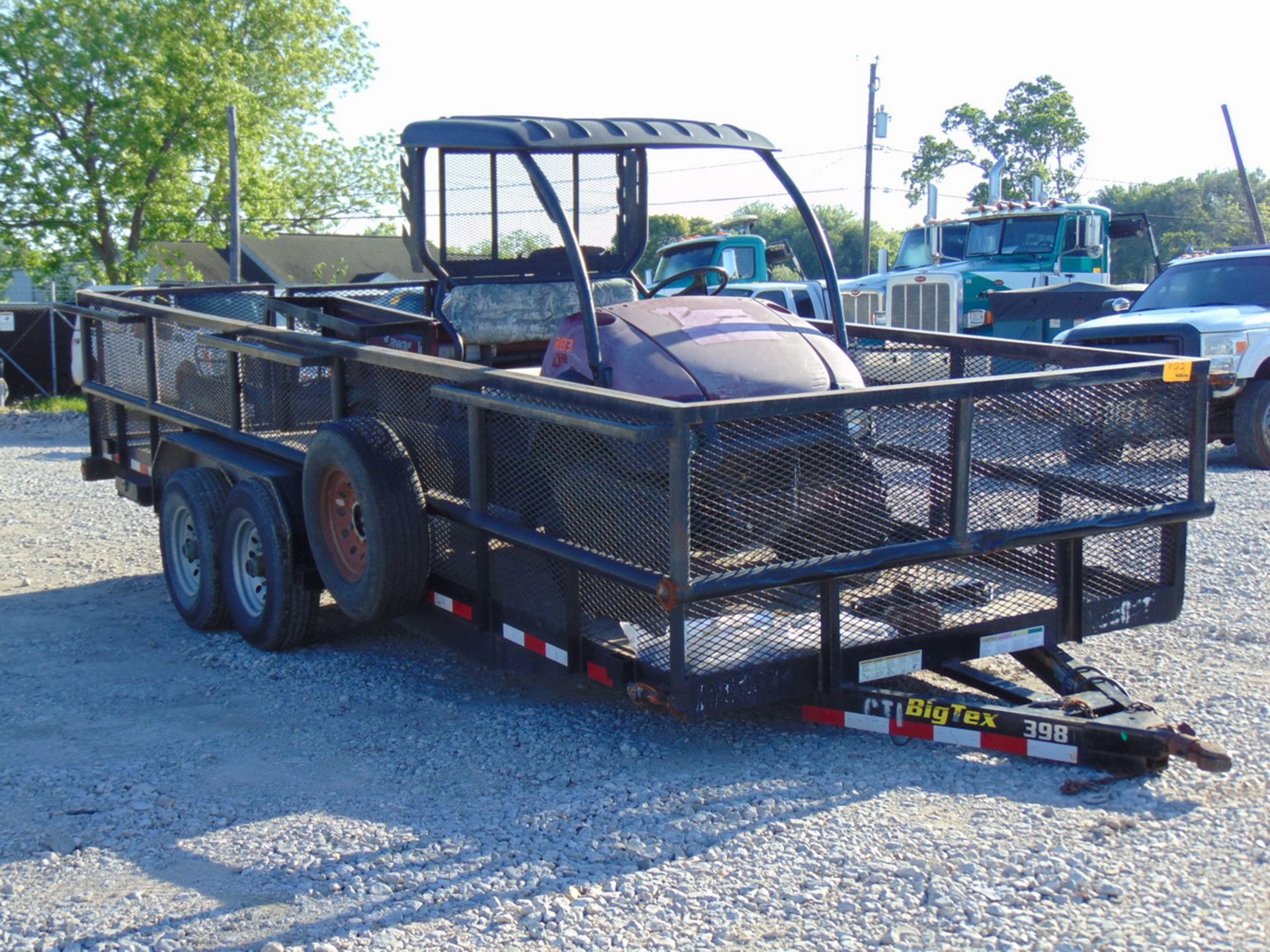 2014 Big Tex 12PI-20BK 20' T/A Utility Trailer Vin: 16VPX2022E2342394 (Kawasaki NOT INCLUDED) - Image 2 of 6