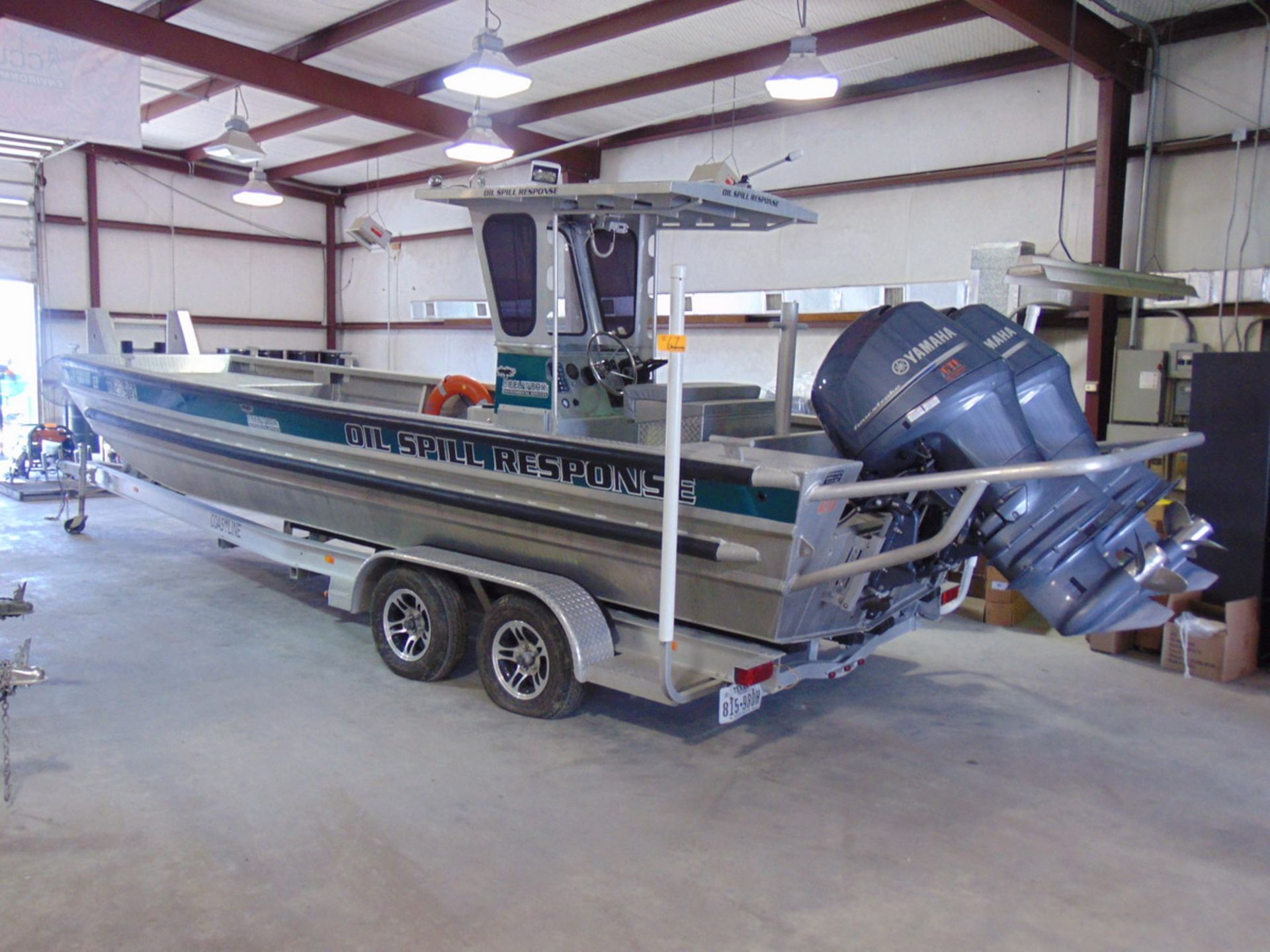 2015 Life Tyme ABT-1043-14 24' Push Work Boat (2) 150 HP Yamaha Engines w/ Trailer - Image 20 of 20