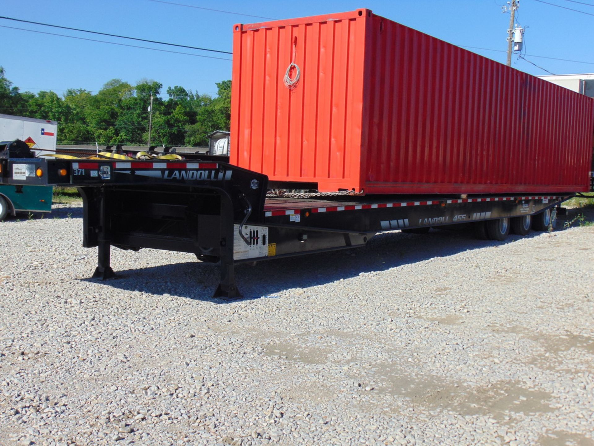 2014 Landoll 455 53' Tri/A Traveling Axle Trailer Air Ride Suspension, GVWR = 132,800 Lbs., Vin: